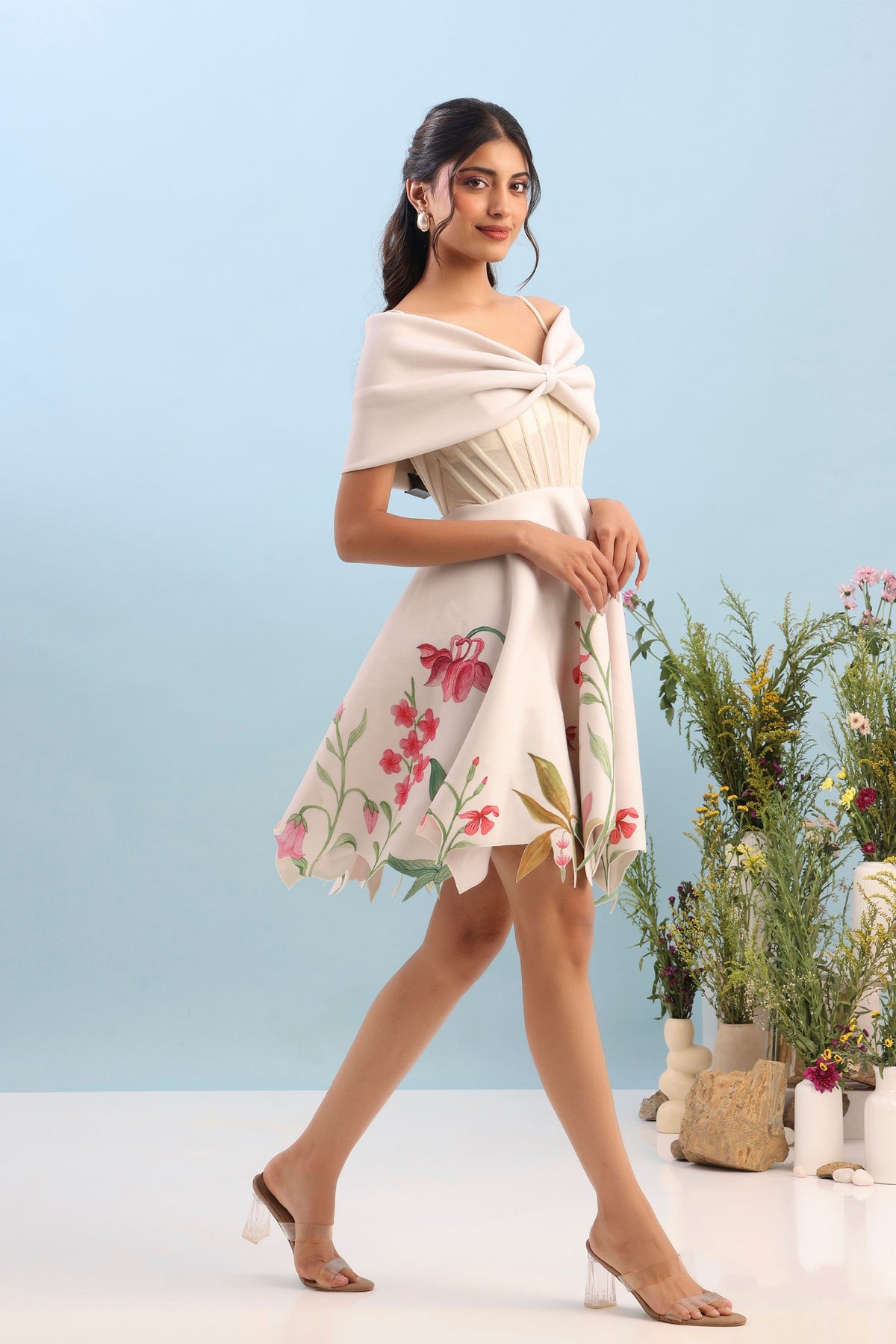 Corset Body Detachable Dress Set