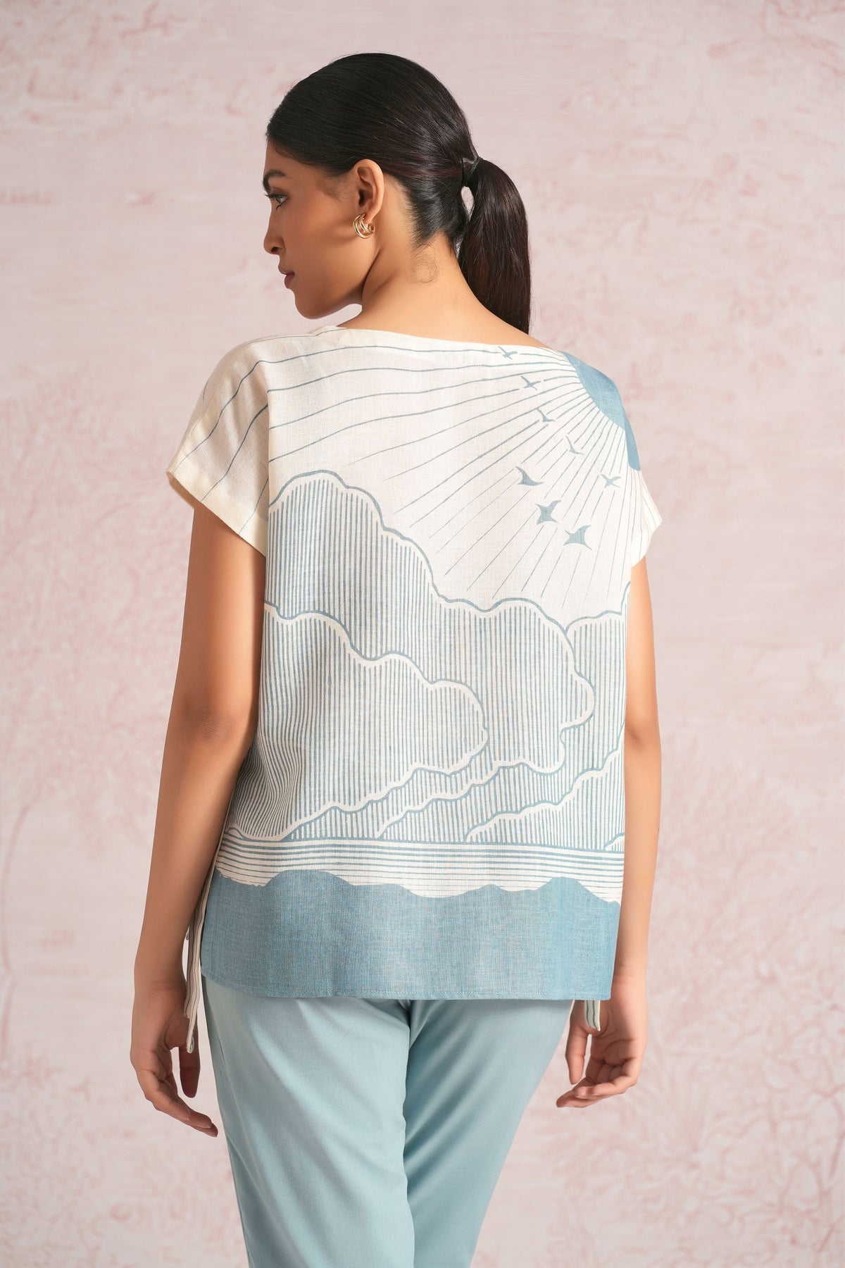 Silver Blueberry Top
