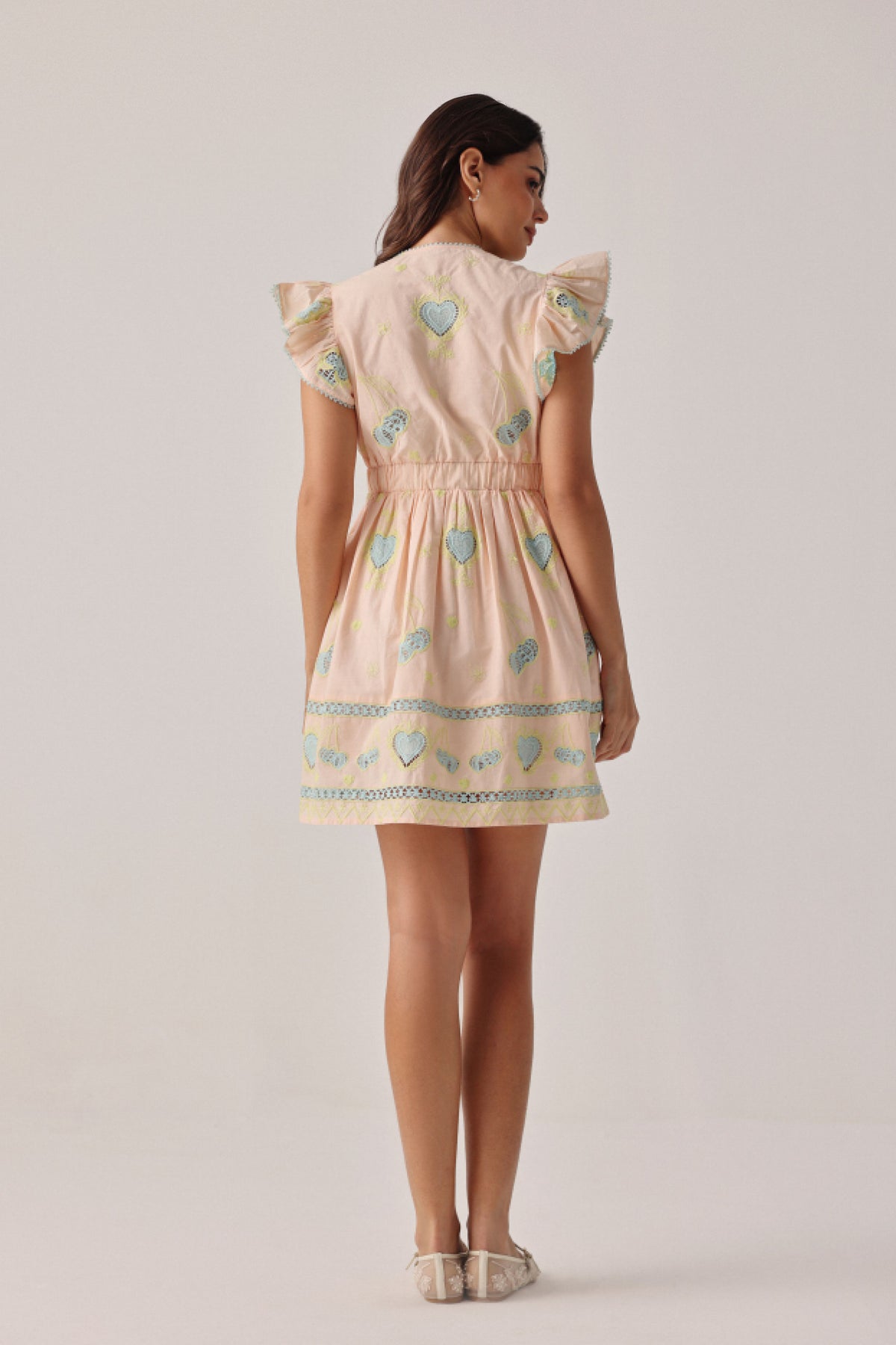 Peach Estella Mini Dress