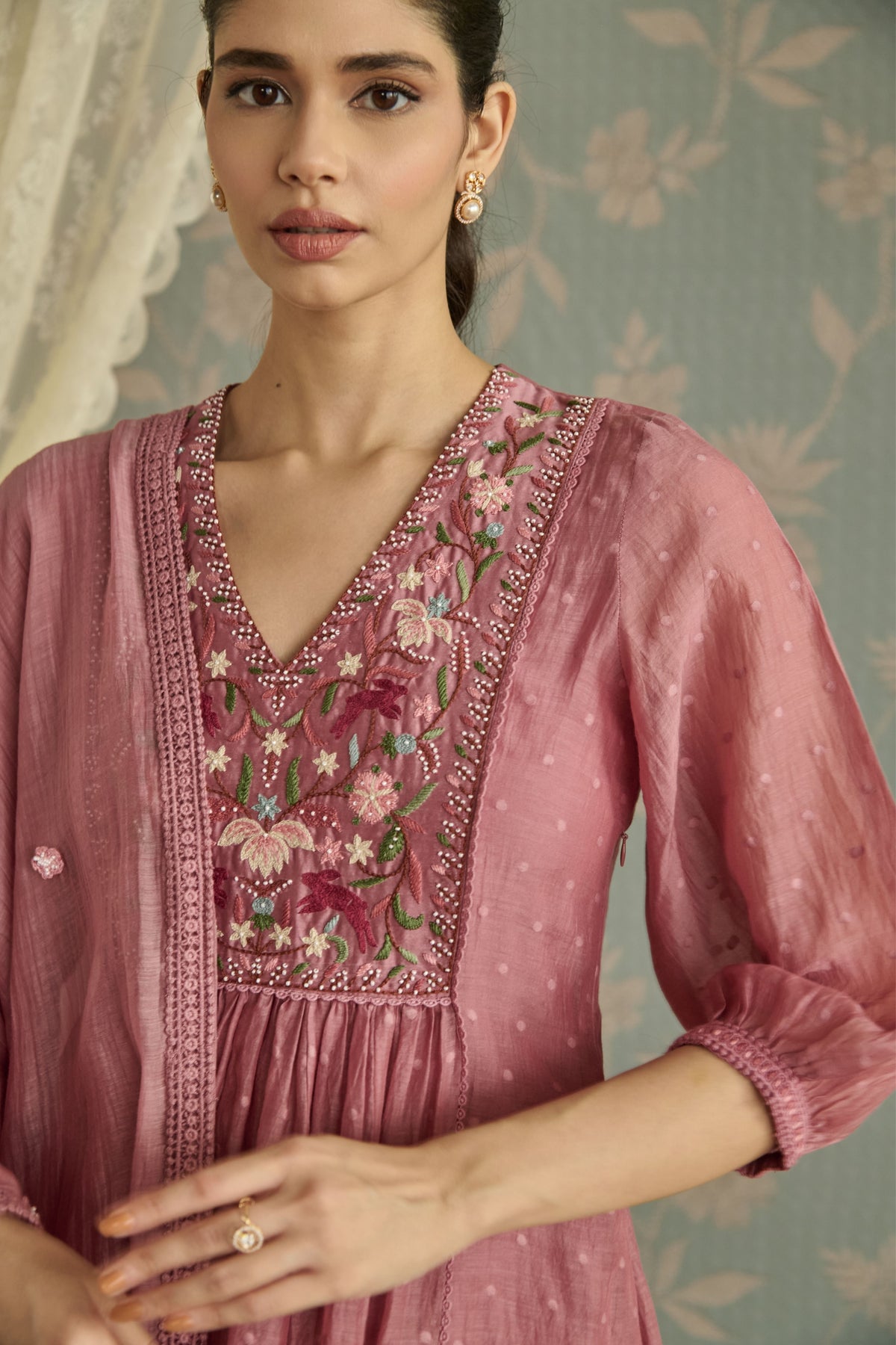 Blush Zella Kurta Set