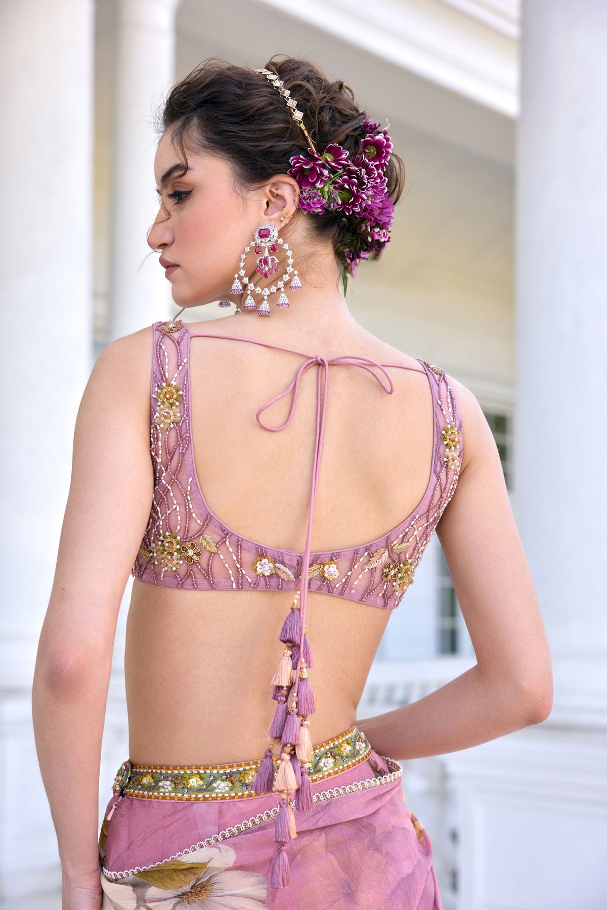 Keisha Draped Saree Set