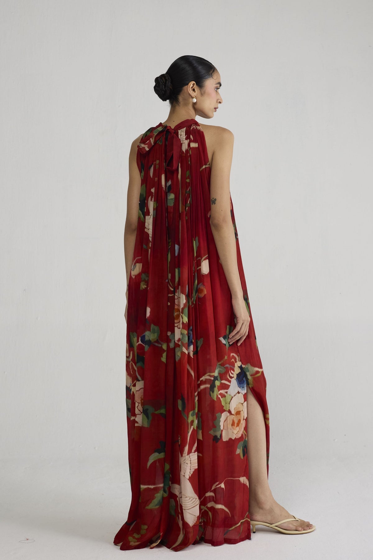 Bara Crepe Halterneck Dress