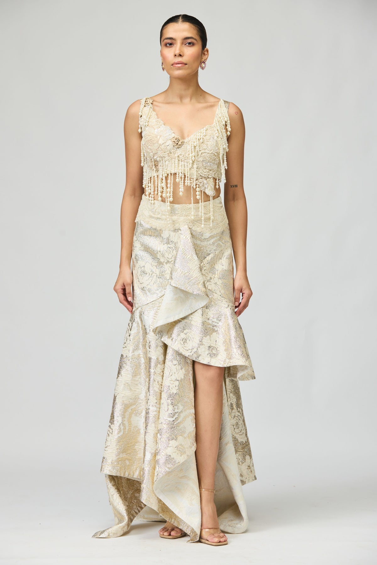 Silk Brocade Skirt Set