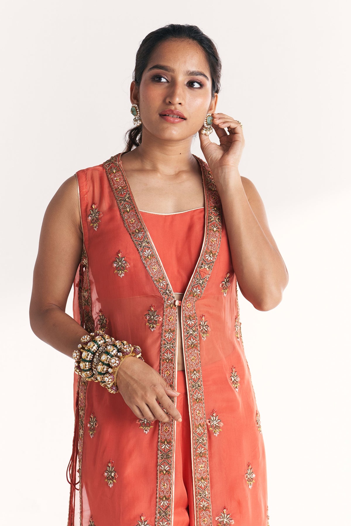 Malang Tangerine Anarkali