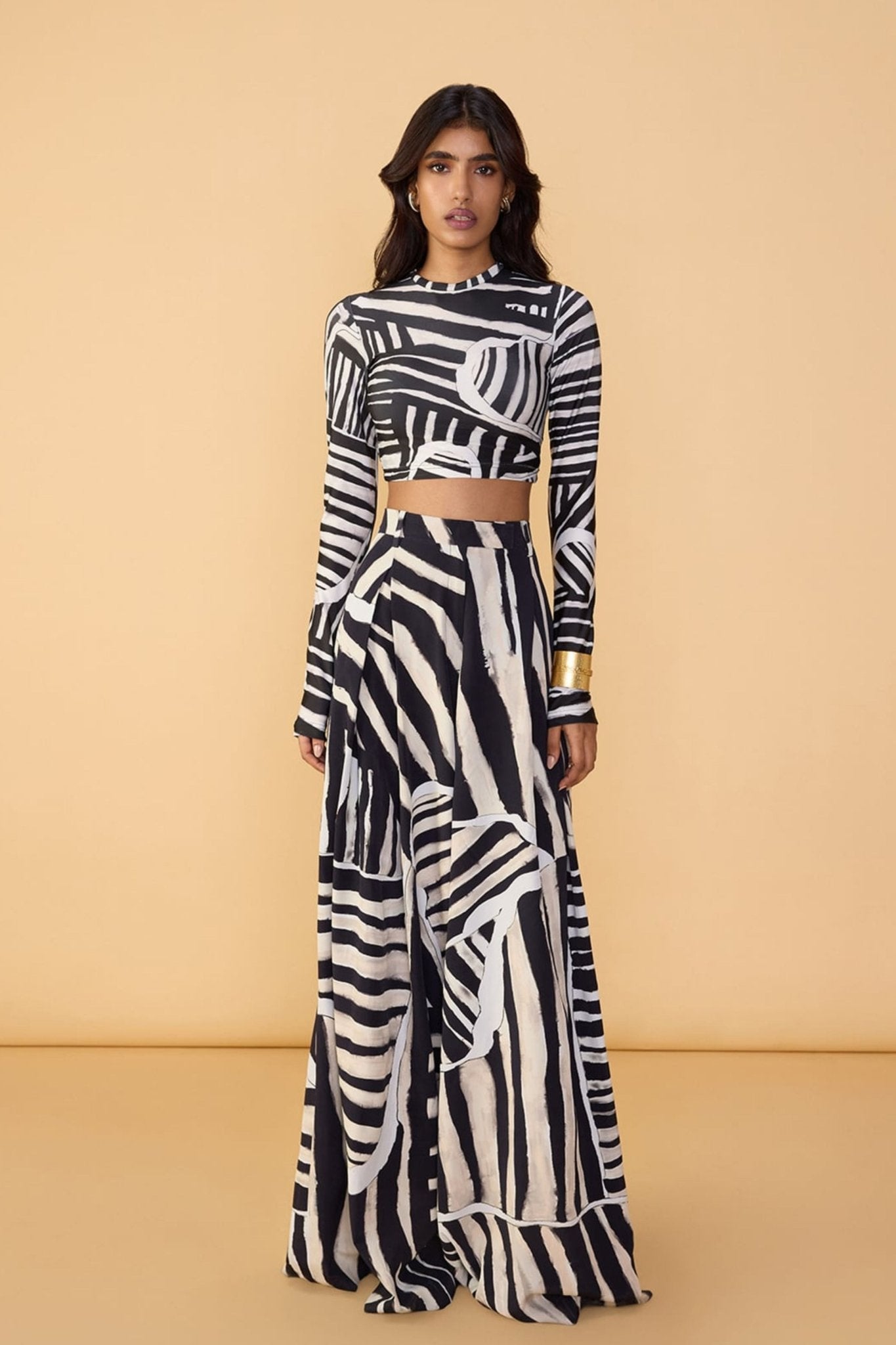 Black White Stripe Gigi Blouse - Saaksha & Kinni - Elahe