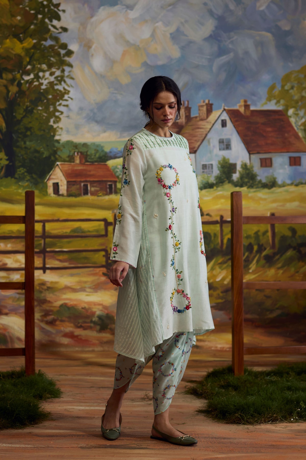 Meadow Smocked Kurta