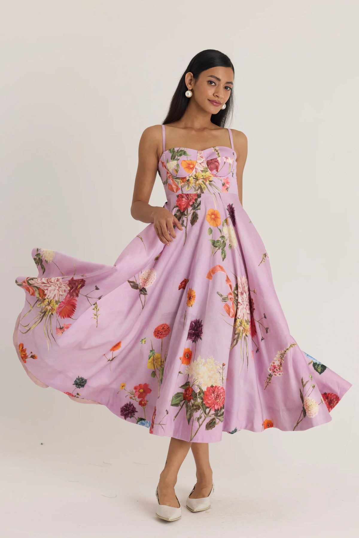 Giggle Berry Flared Bralette Dress
