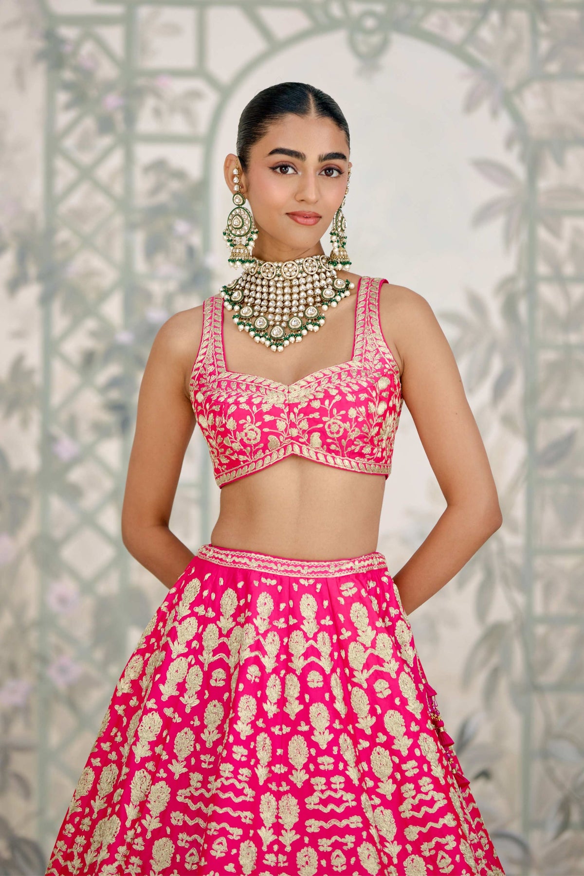 Fuchsia Pink Lehenga Set