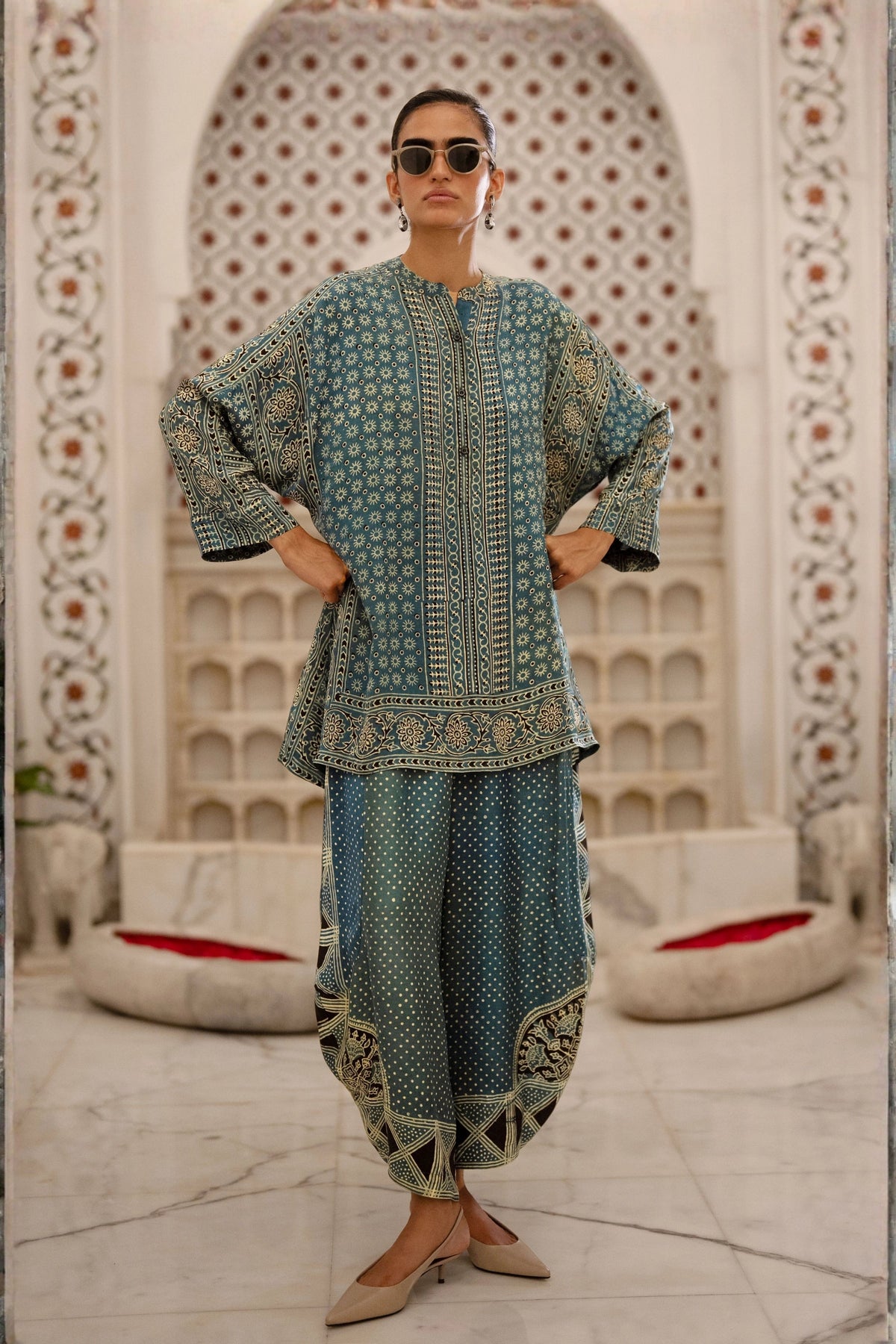 Relaxed Fit Shirt & Wide-Legged Pants