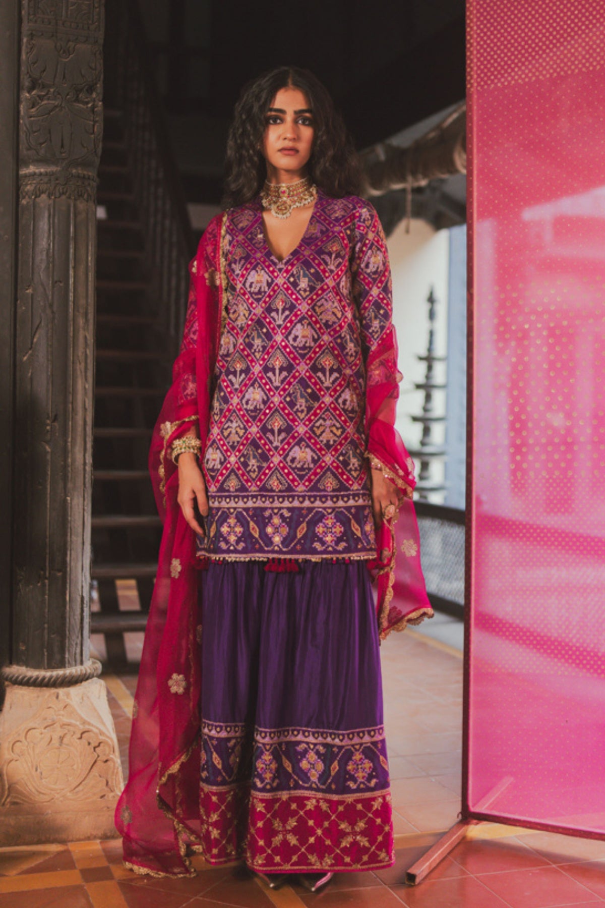 Ishita Purple Kurta Set