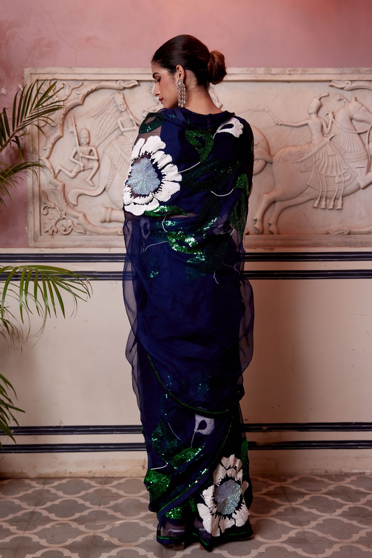 Durrushevar Midnight Blue Saree