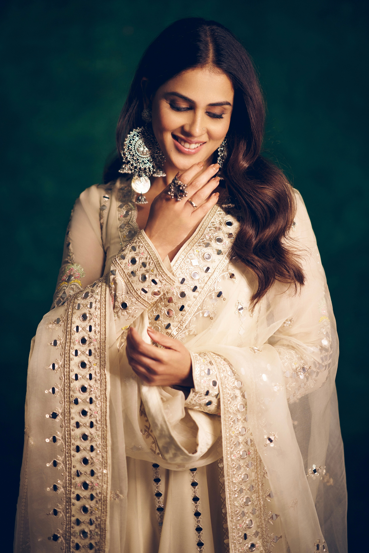 Genelia in Cheshtha Anarkali Set