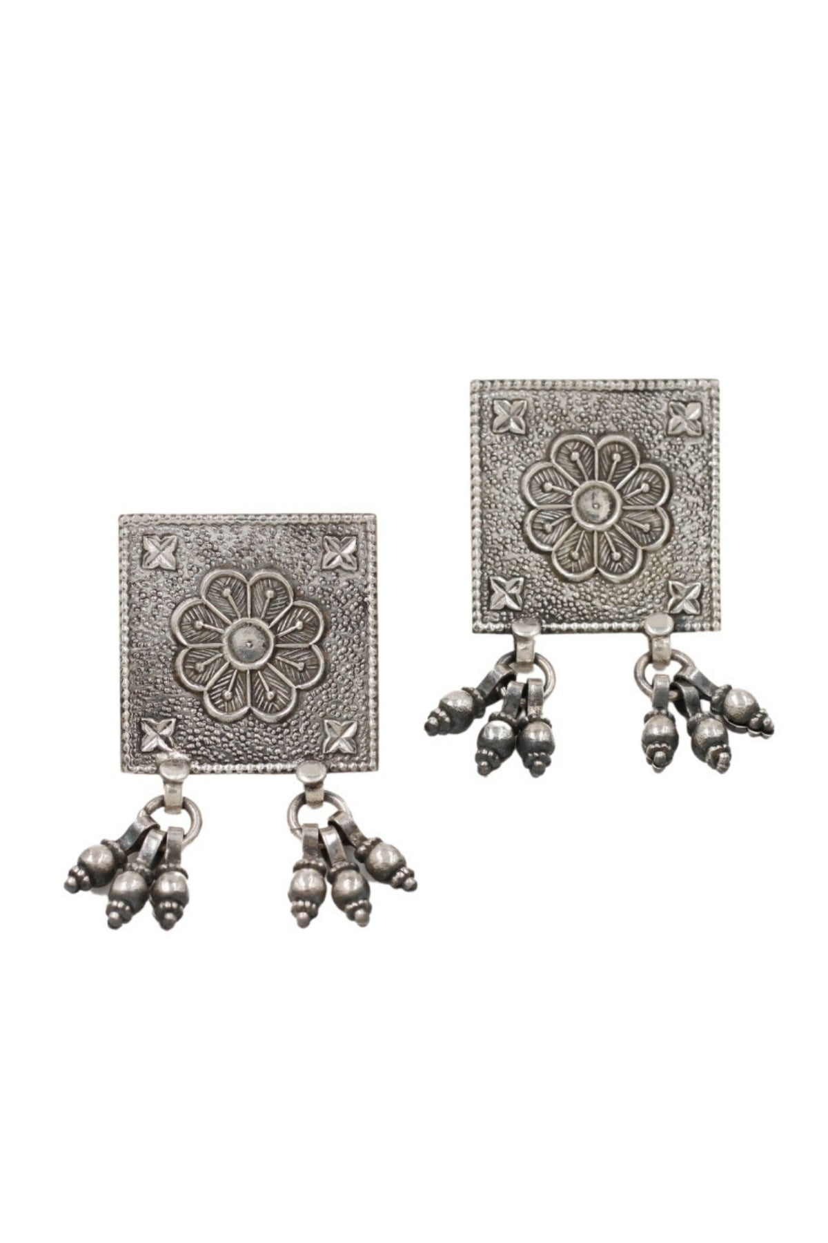 Classic Handcrafted Silver Earrings