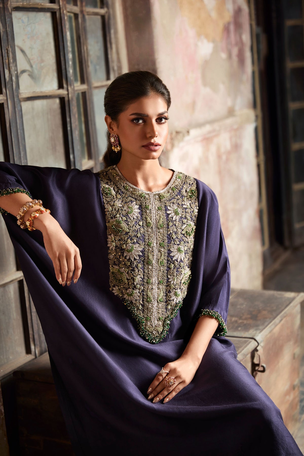 Blue Kaftaan Set
