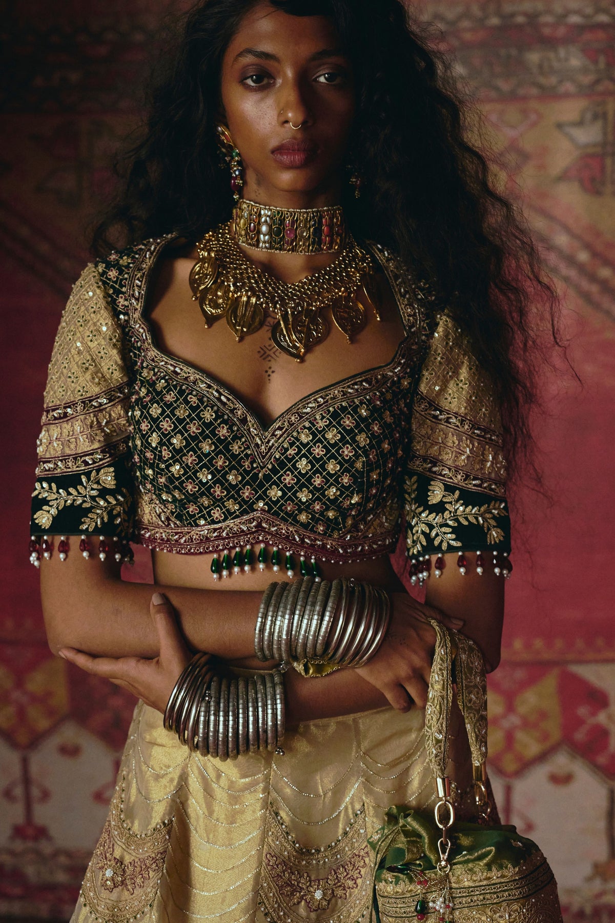Scalloped Lehenga Set