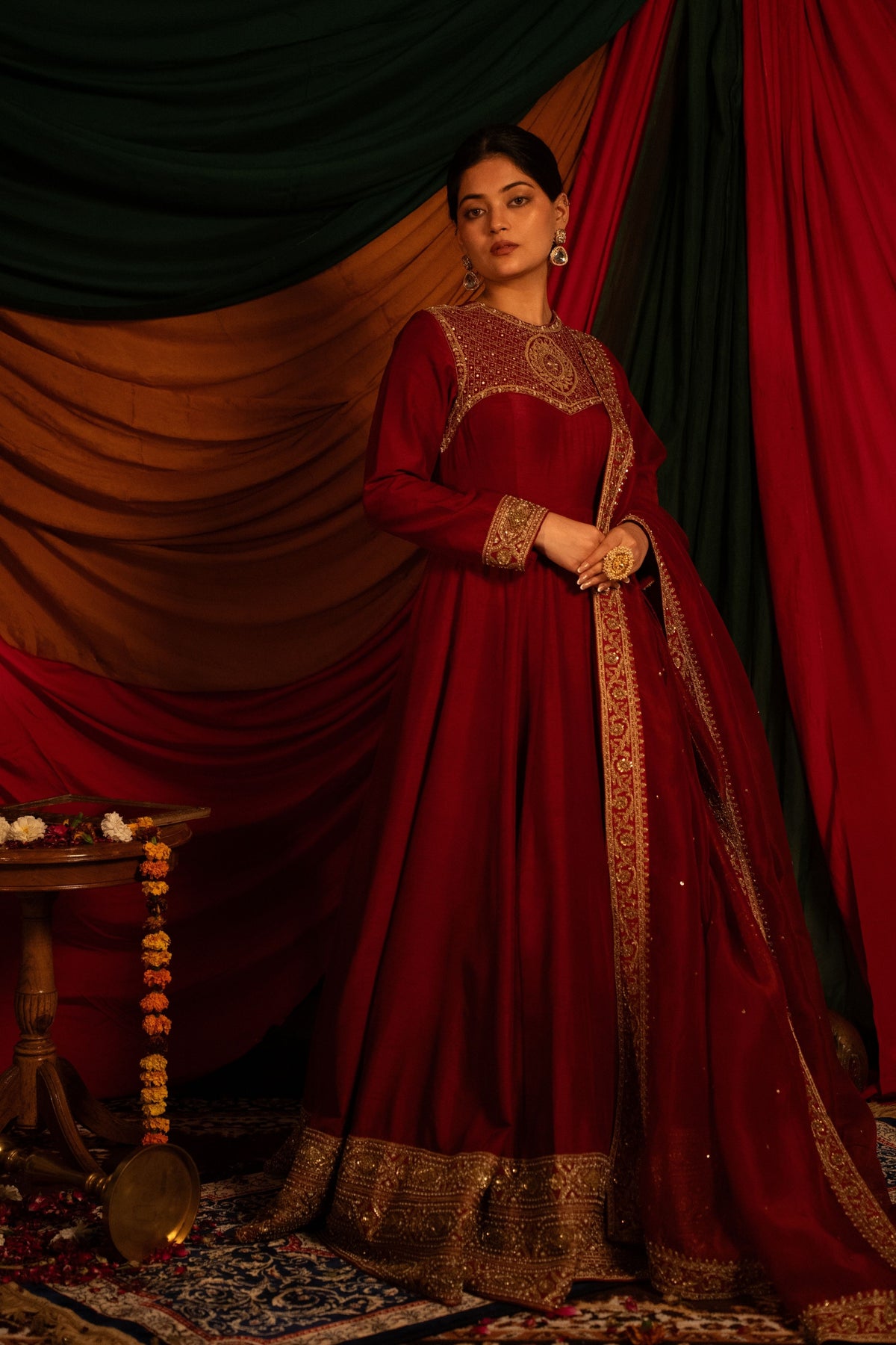 Surkhi Anarkali Set