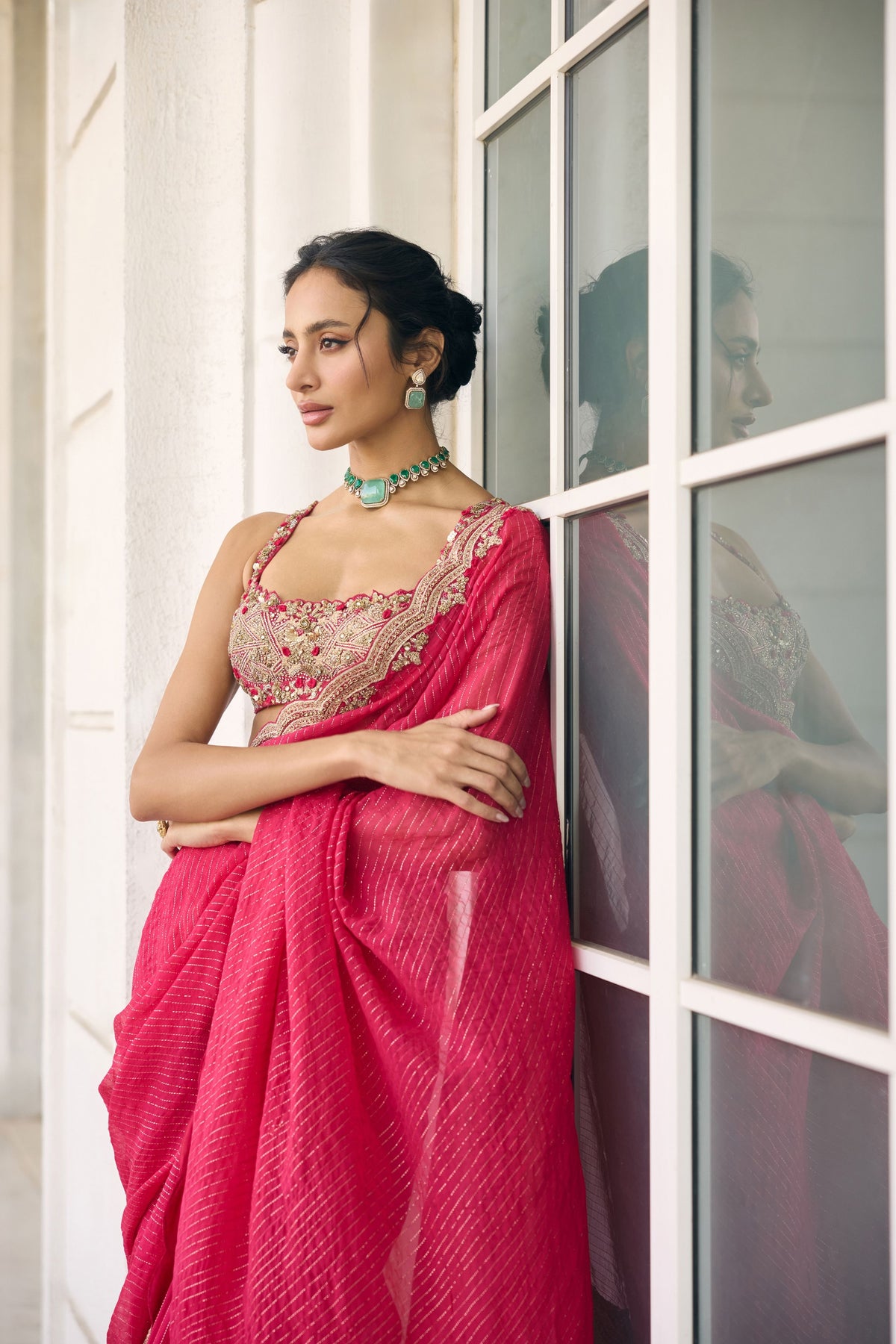 Canna Lily Saree Set