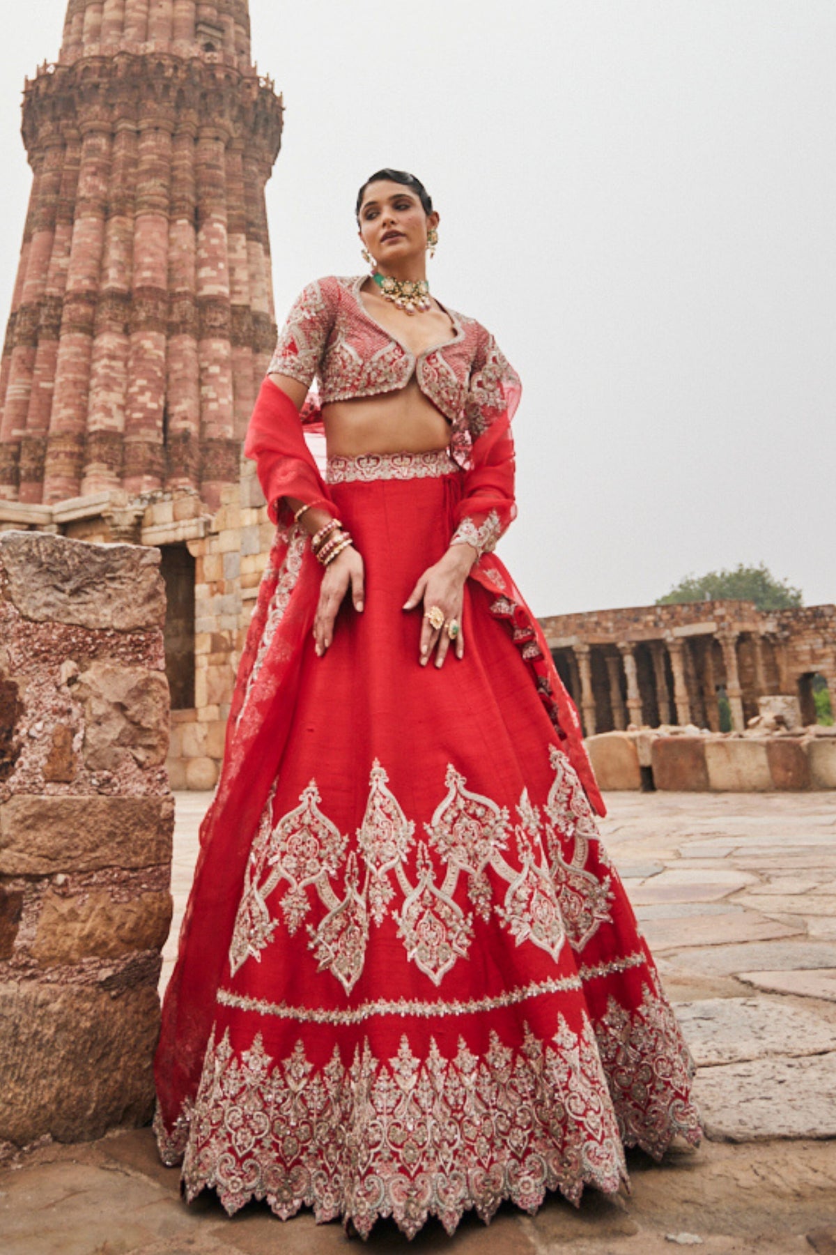 Garnet Bridal Lehenga Set