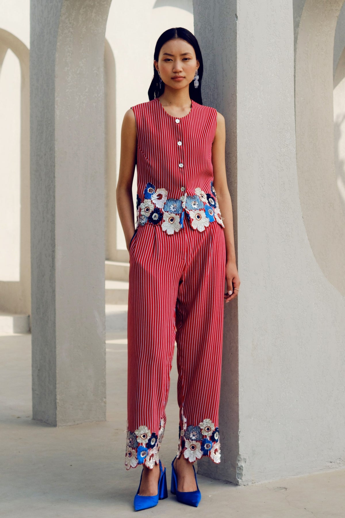 Red Chloe Pants