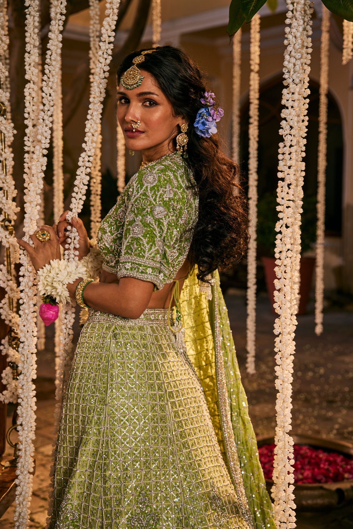 Green Dilkash Lehenga Set