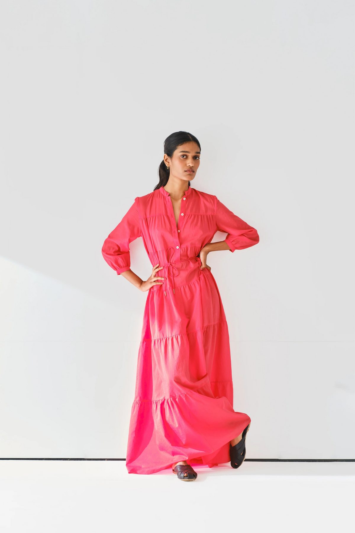 Nimrat Loose-fit Tiered Dress