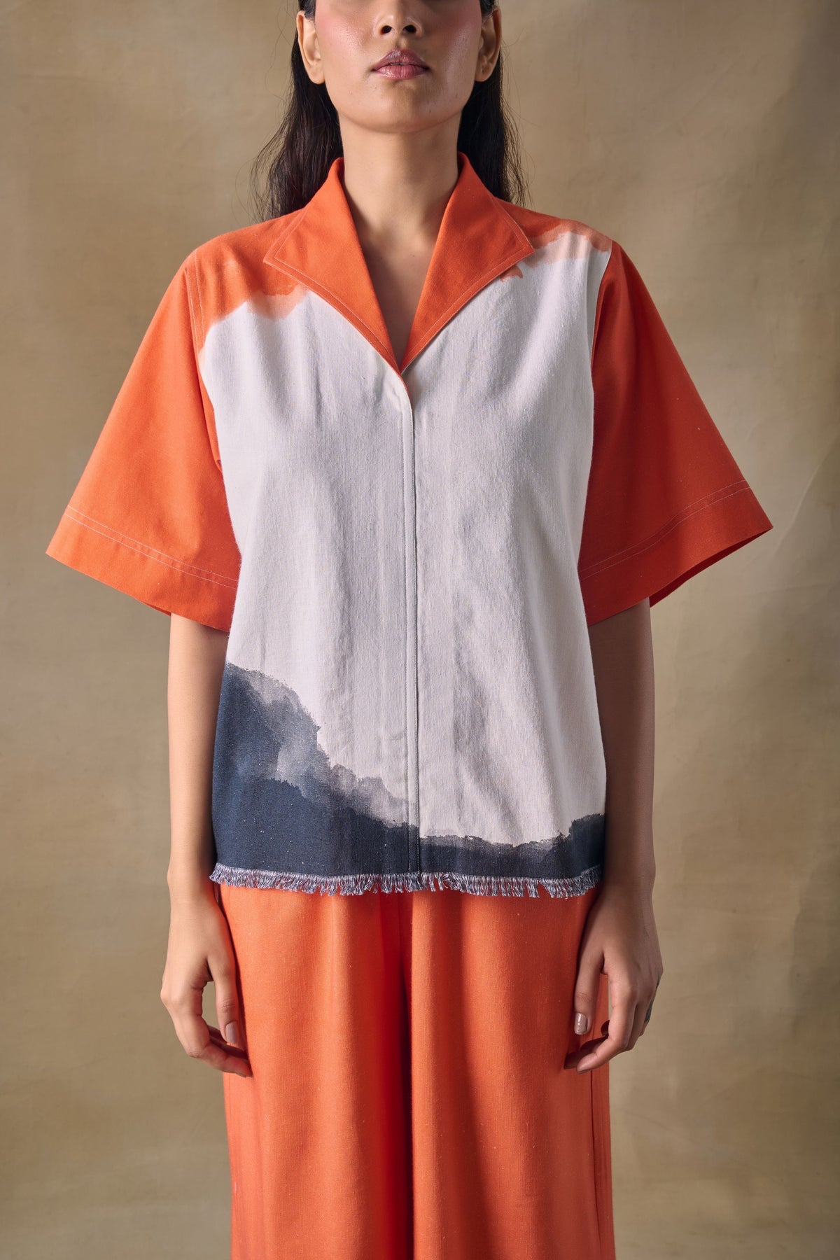 Orange Washed Co-ord Set