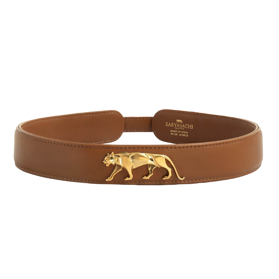 Royal Bengal Tiger Belt in Mustard Tan