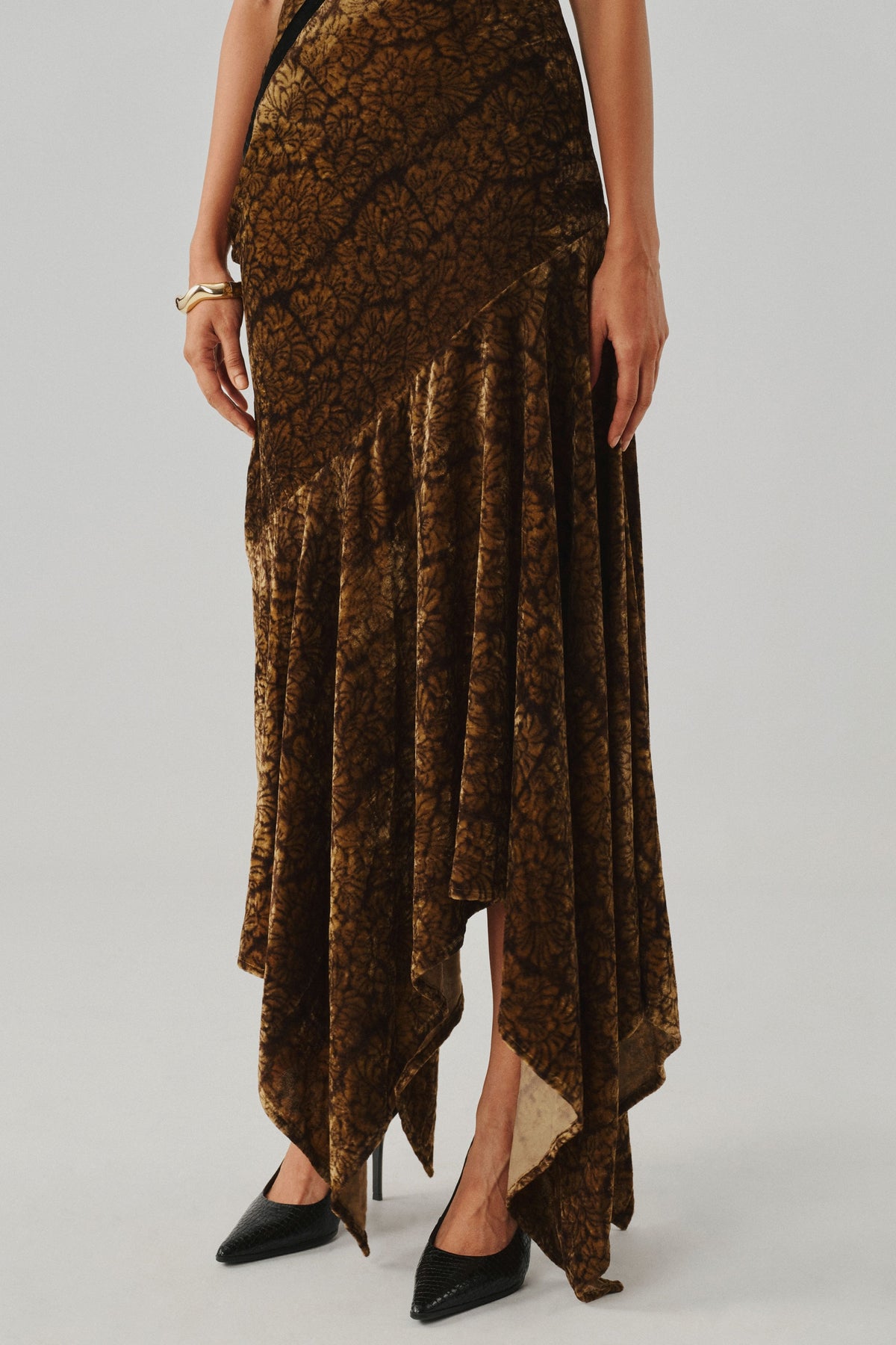 Zarina Velvet Ajrakh Gown