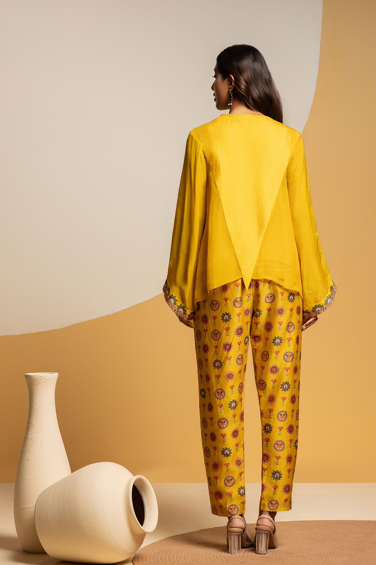 Yellow Asymmetric Co-ord Set