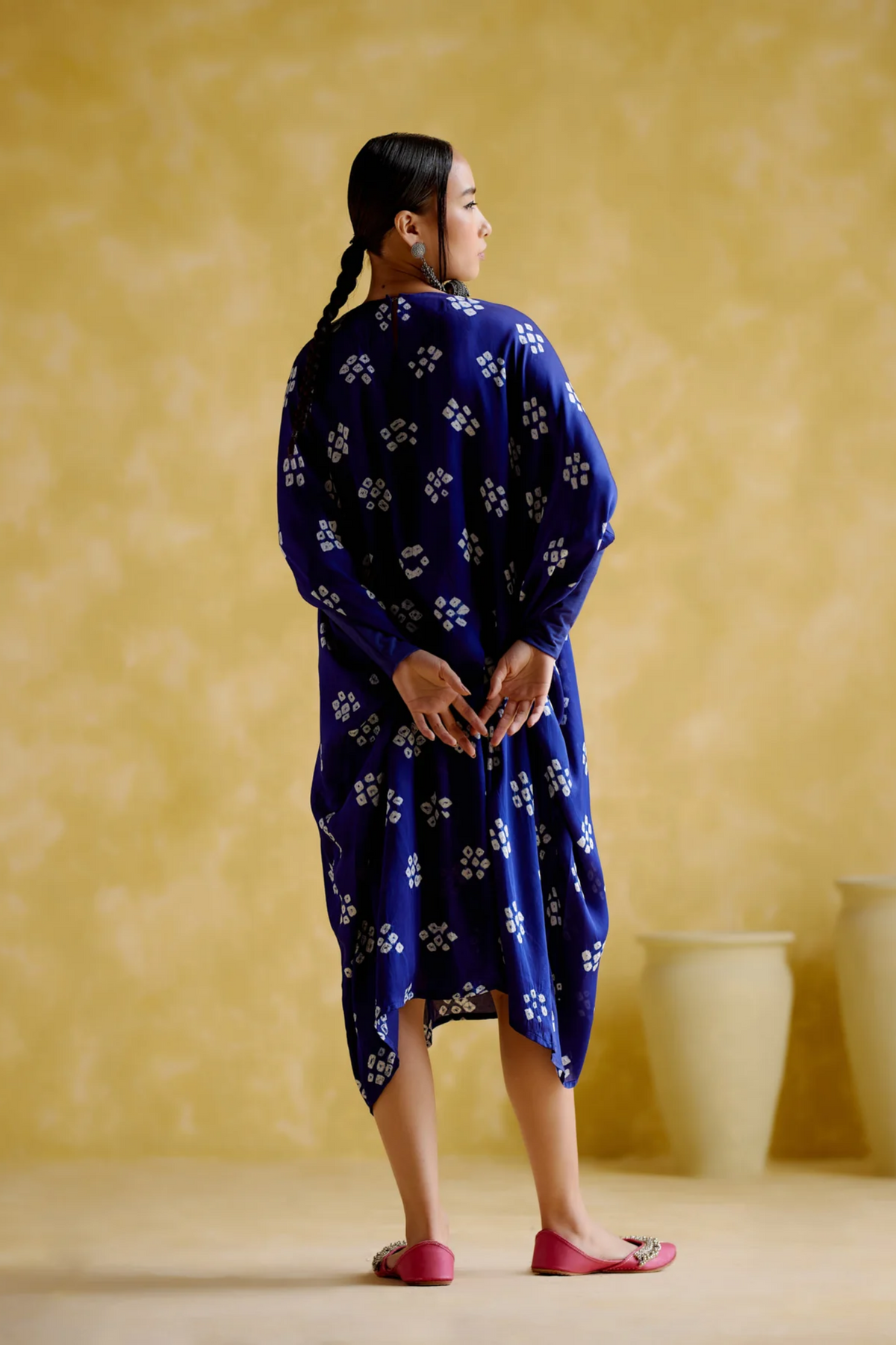 Annapoorna Blue Bandhini Kaftan