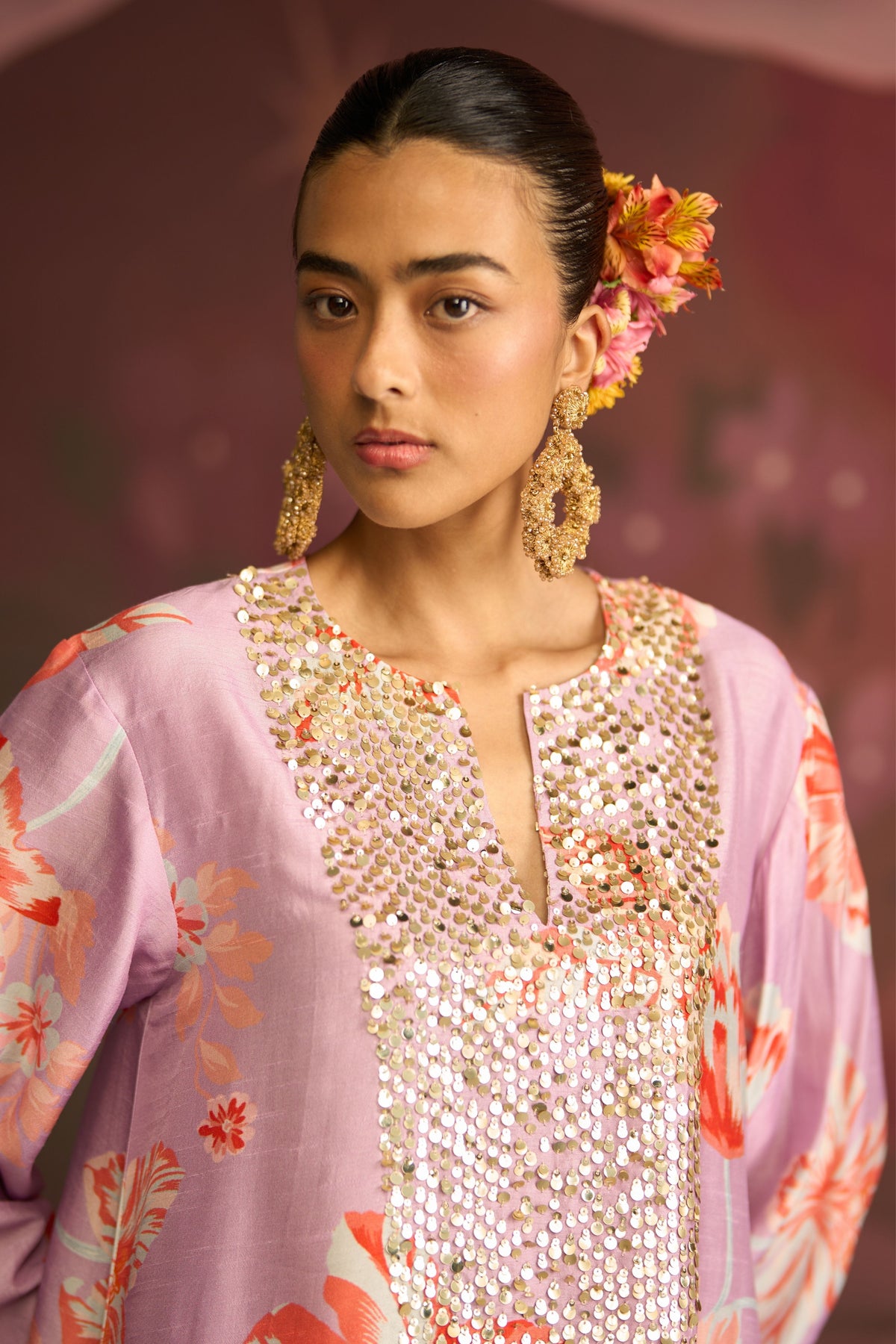 Lavender Gleam Kurta Set
