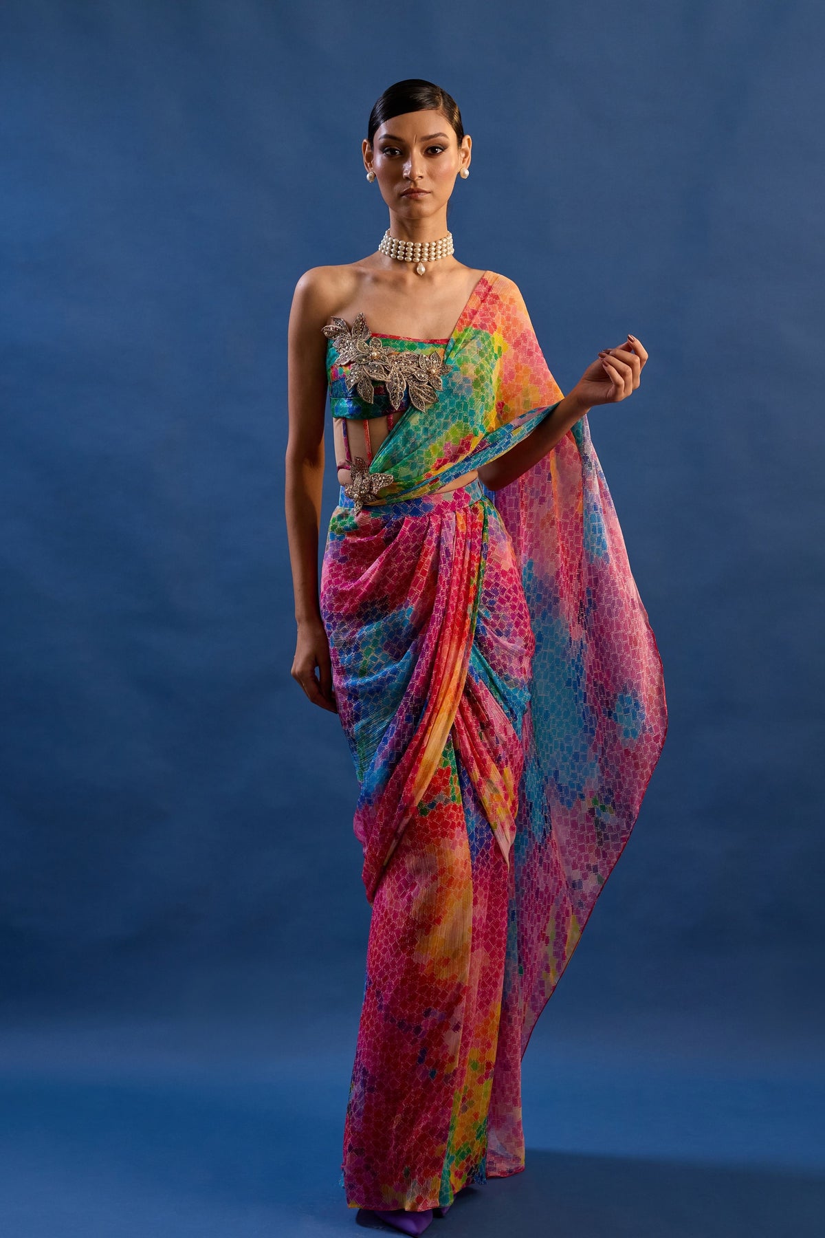 Rio Draped Saree Set