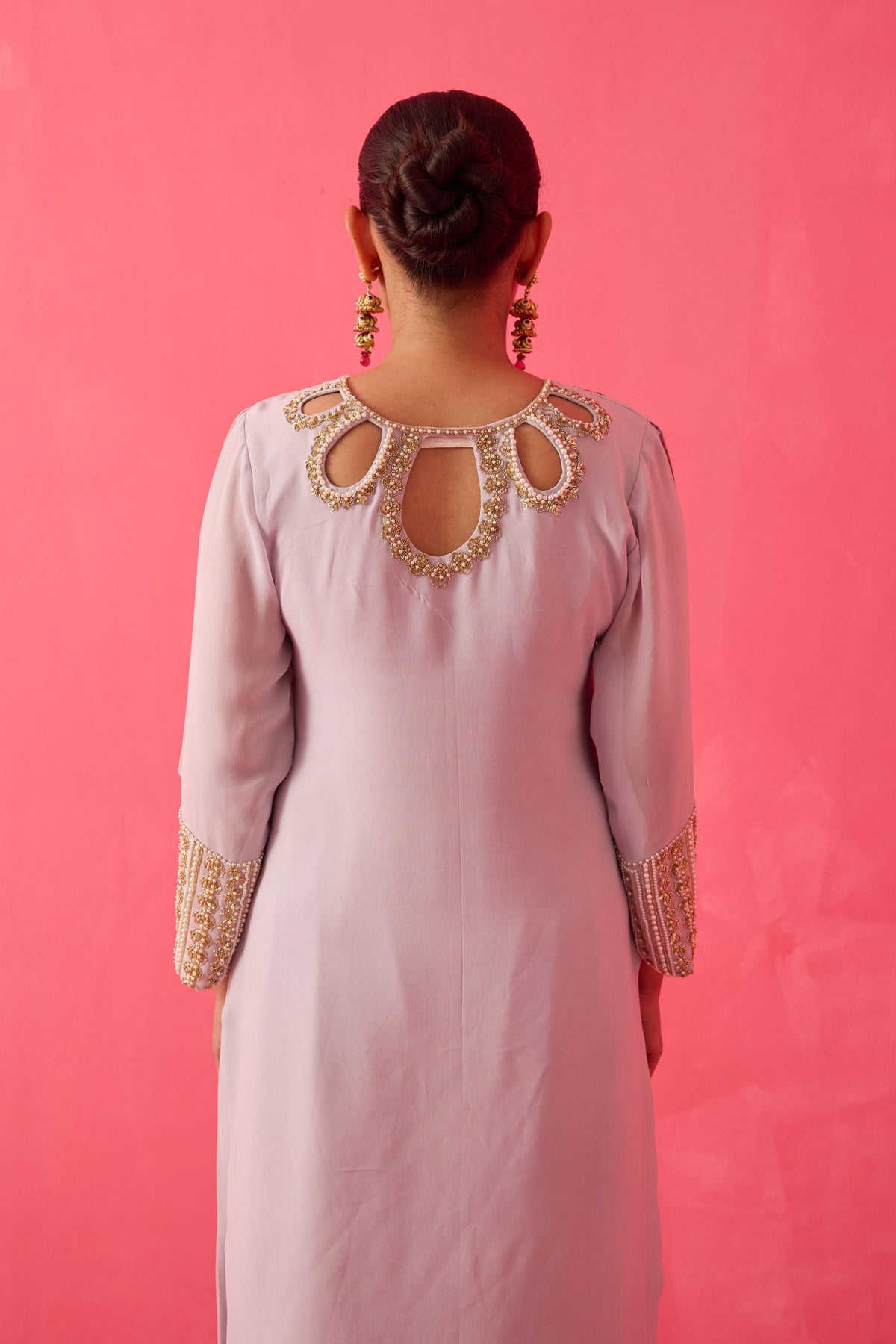 Steel Grey Straight Kurta Set