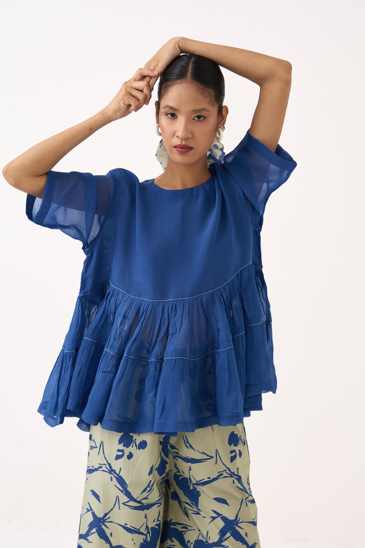 Printed Wide Leg Broad Bottom