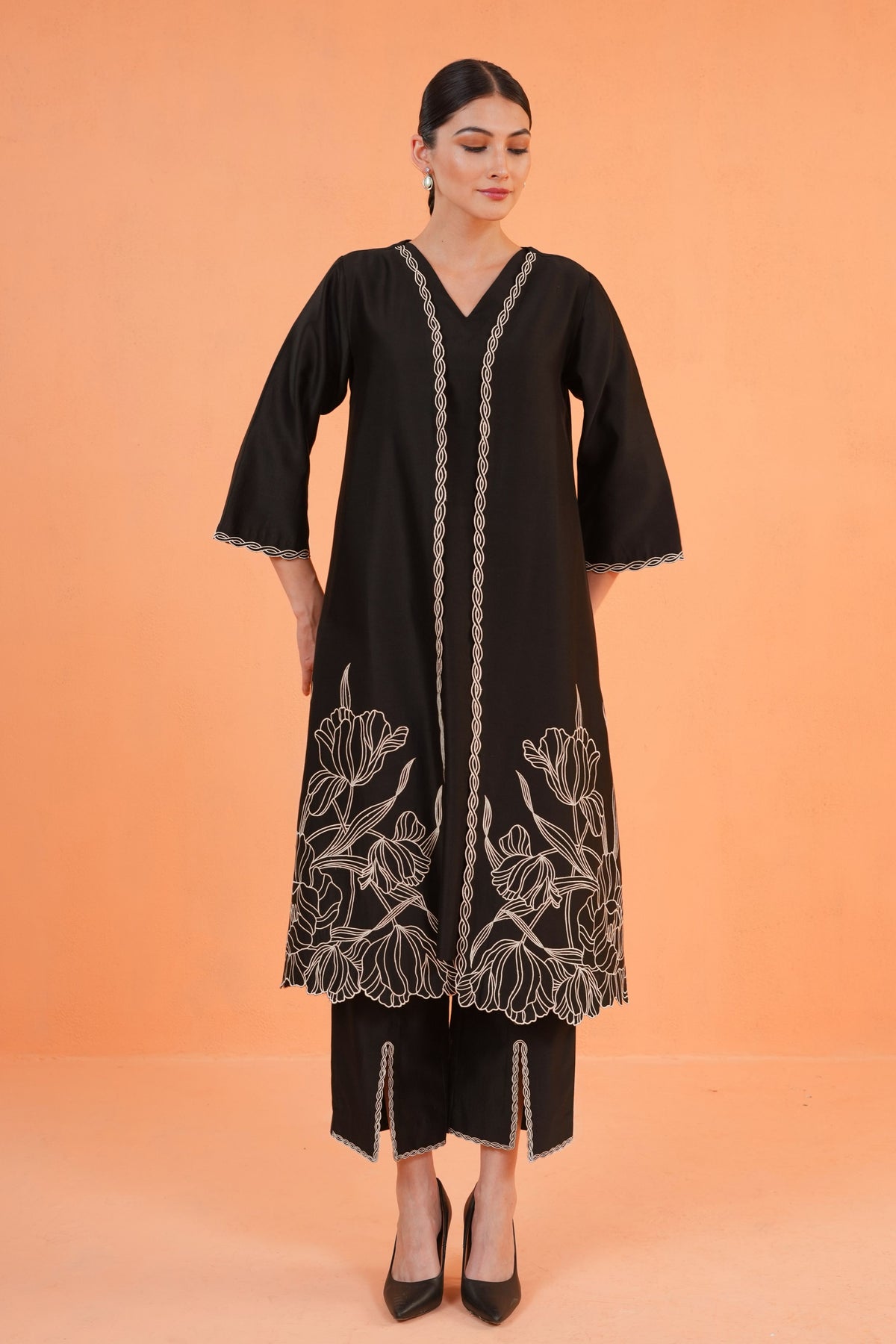 Black Oasis Jacket Set