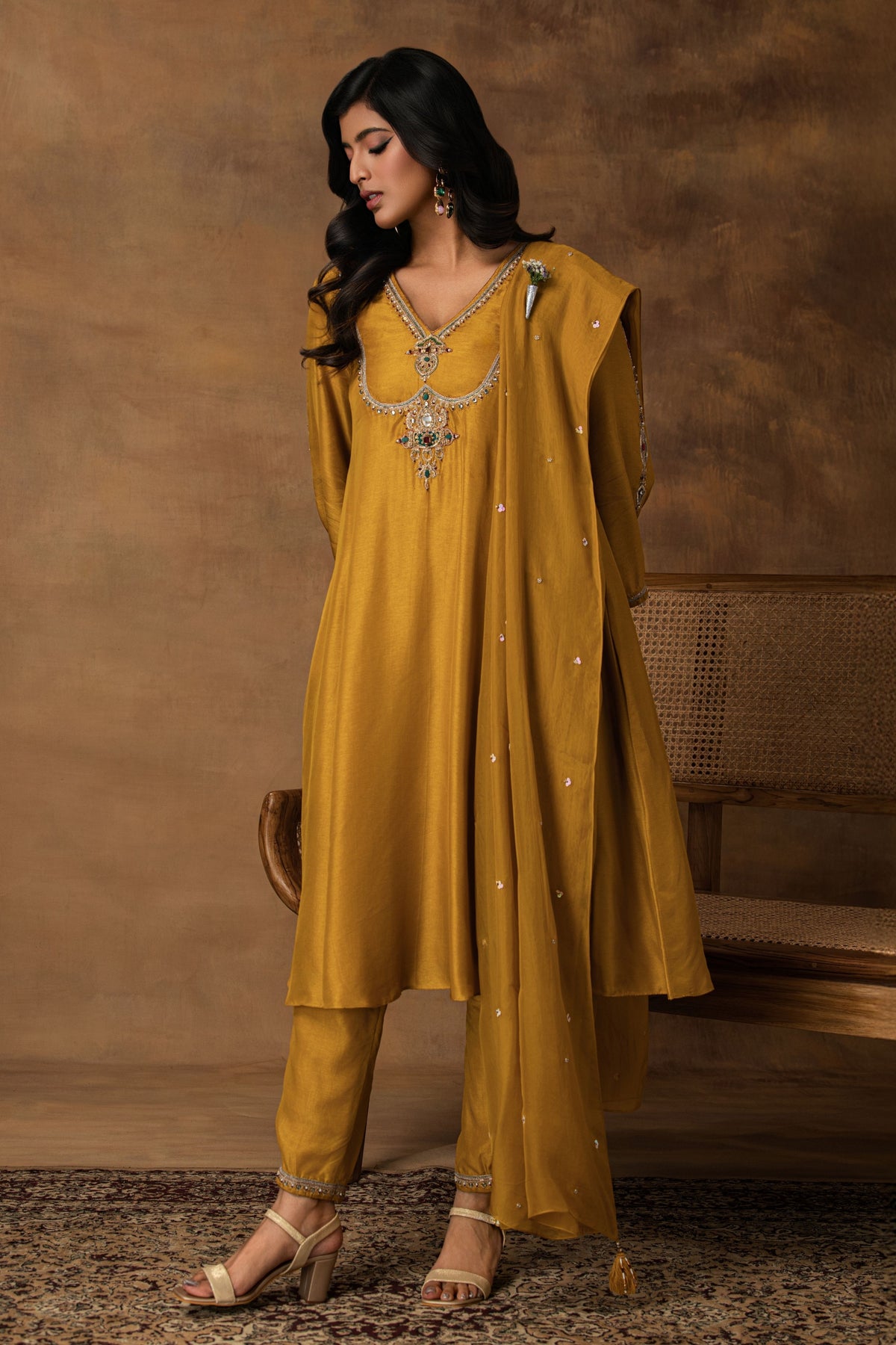 Golden Yellow Kurta Set