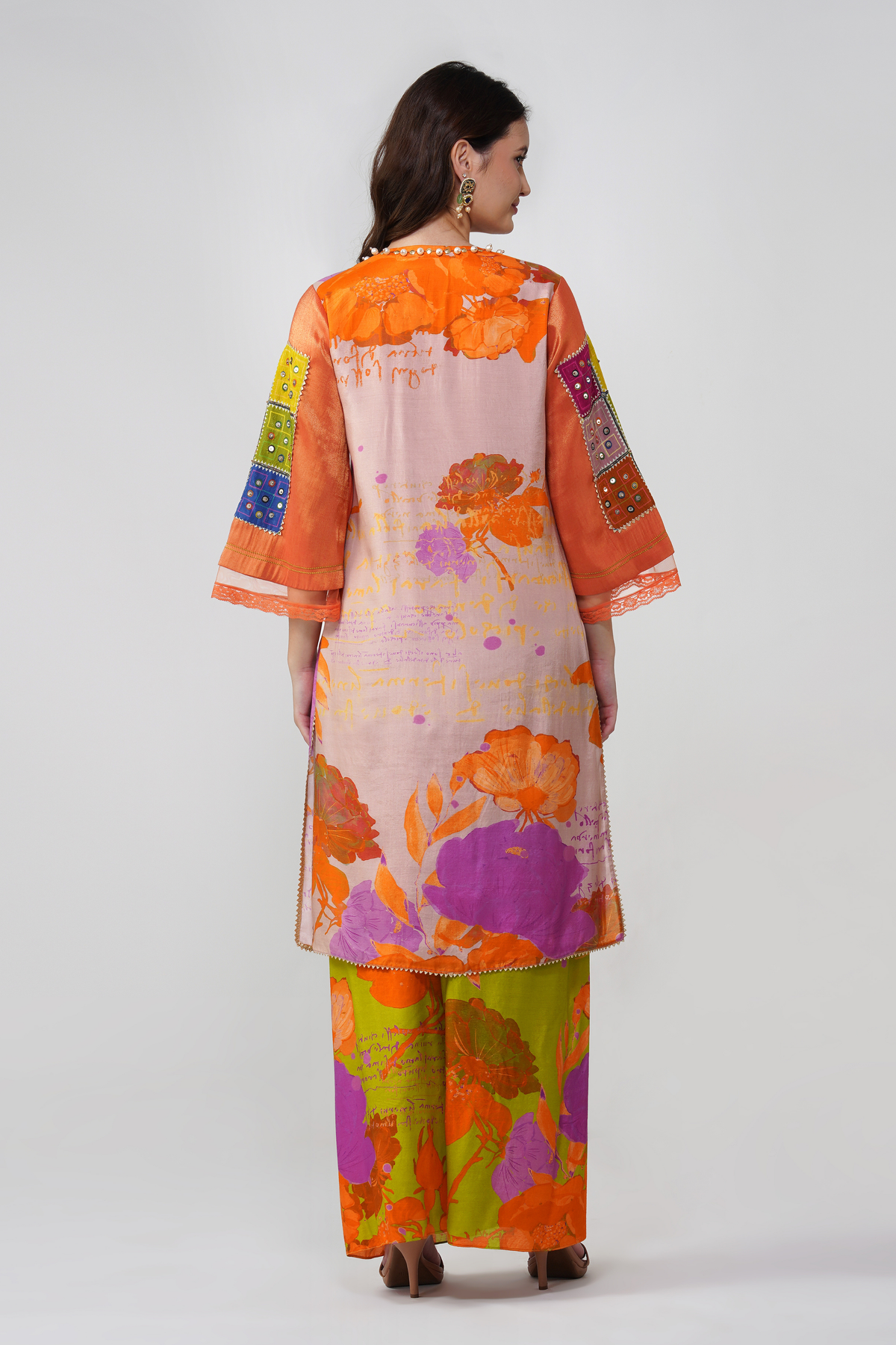 Banjara Bloom Box-pleated Kurta Set