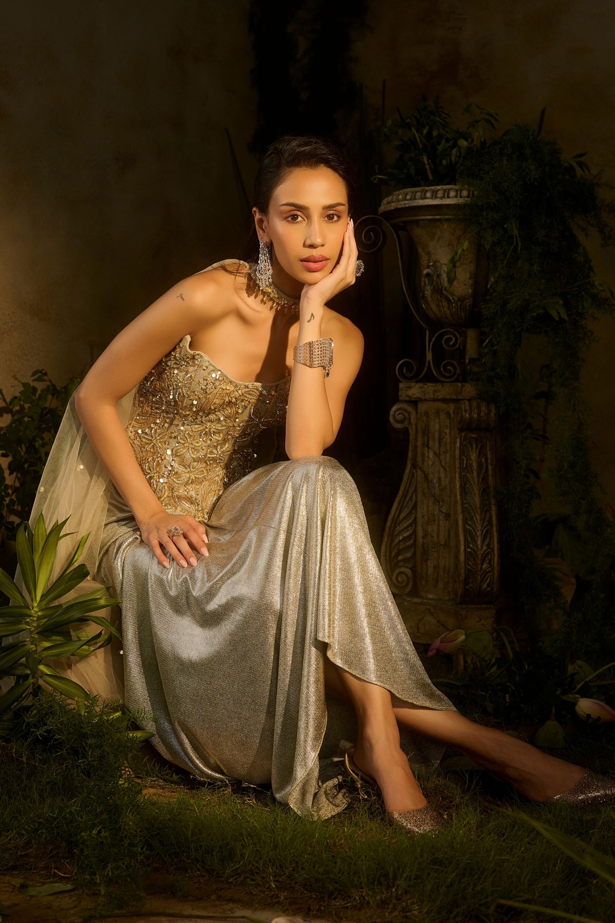 Lunaria Drape Skirt Set