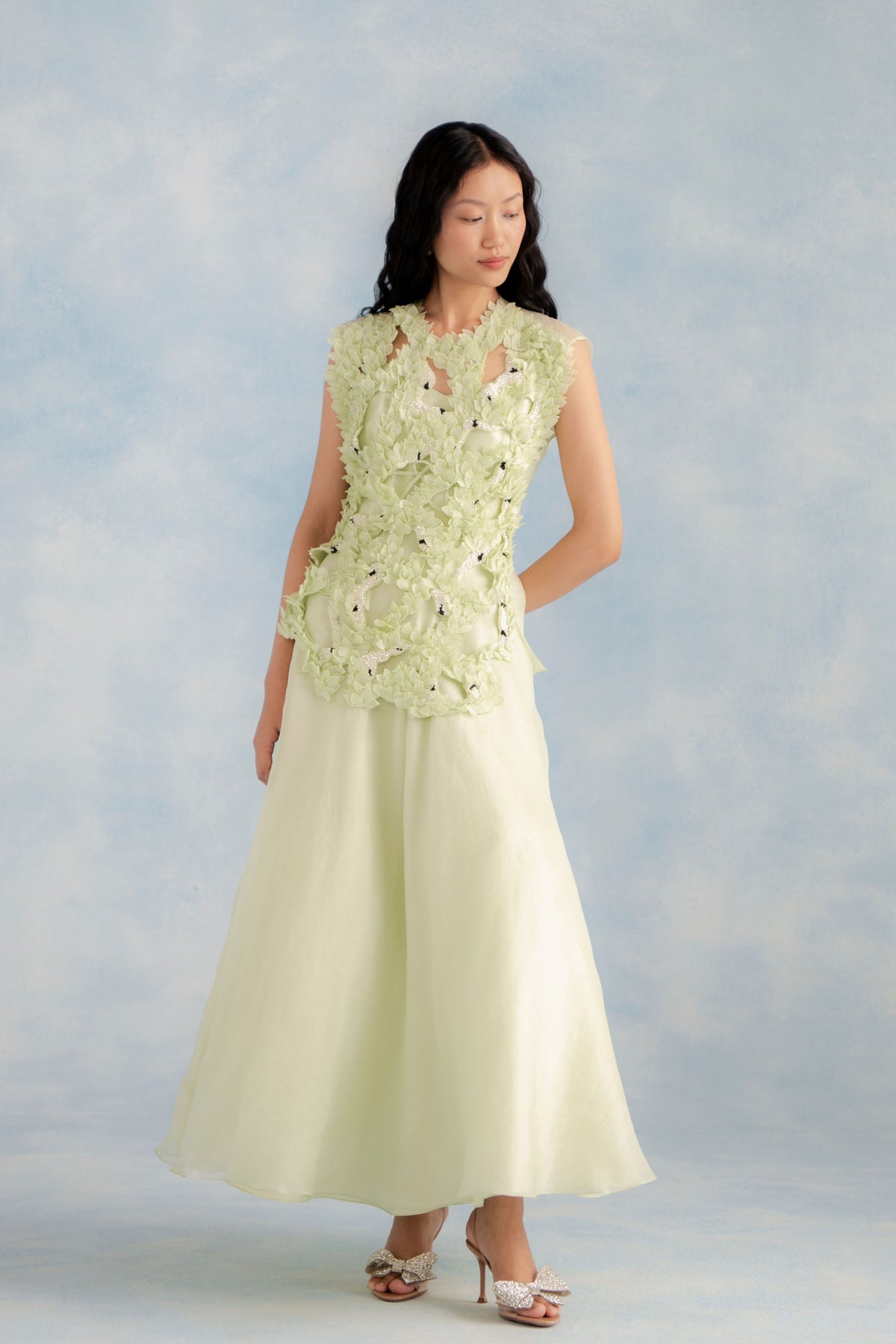 Organza Hydrangea Kanan Gown