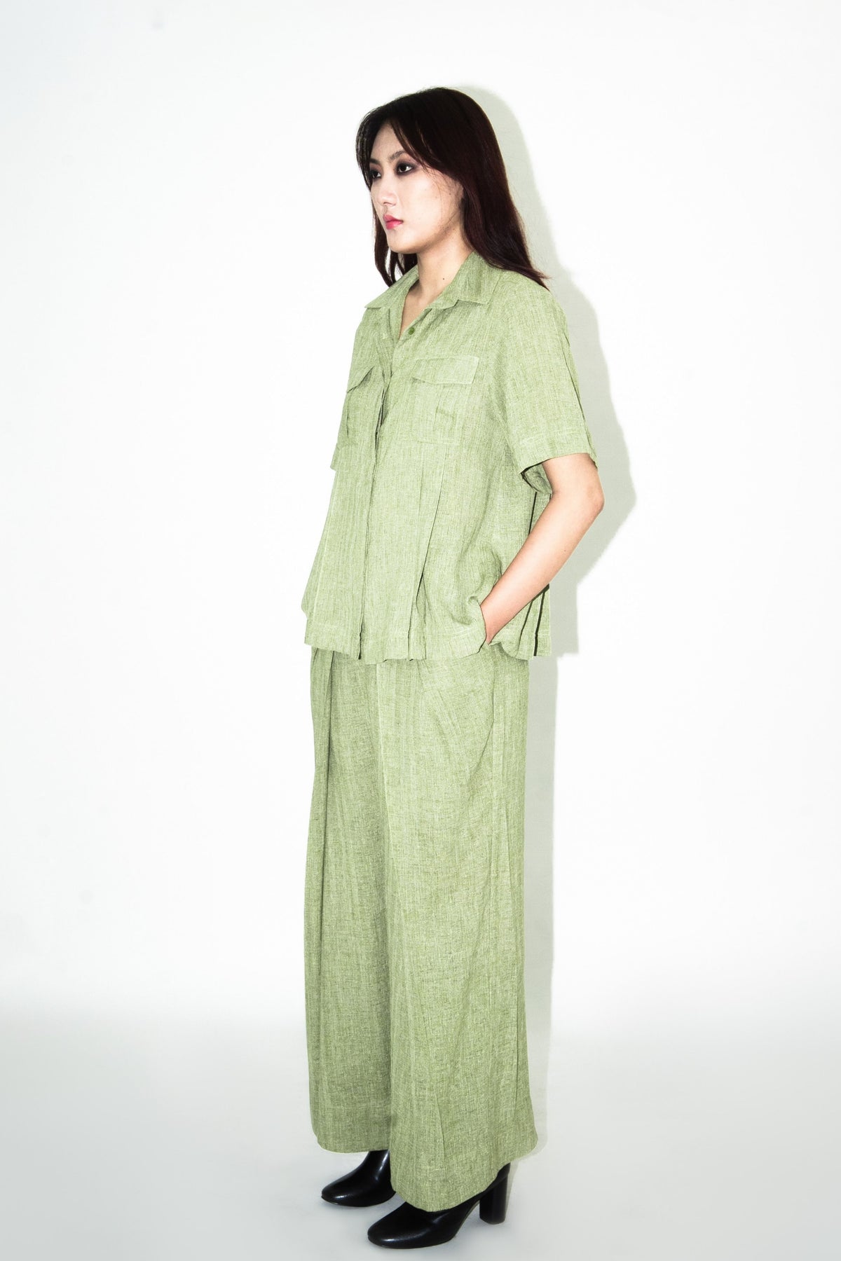 Iris Pleated Sand Pants