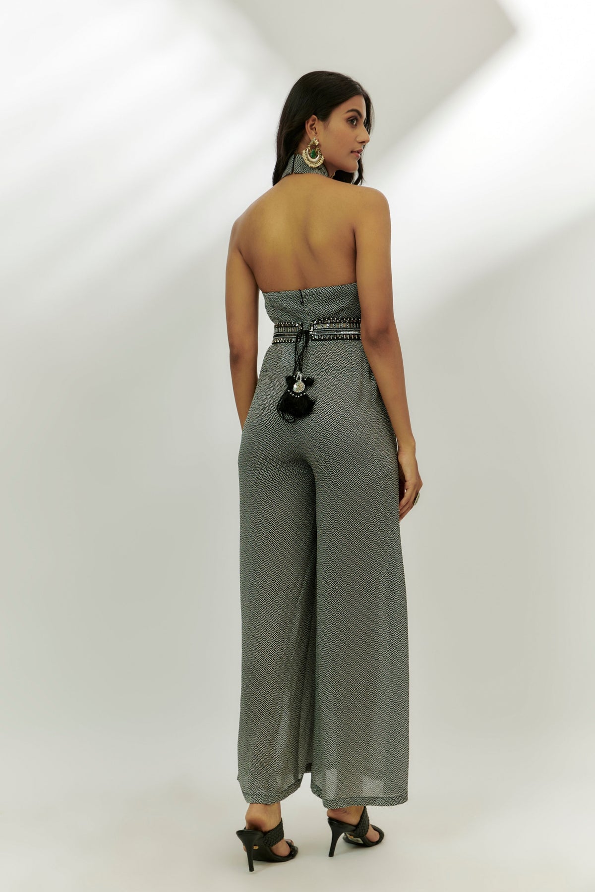 Black Printed Jumpsuit