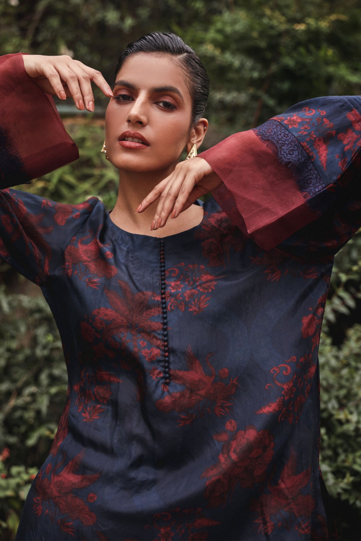 Marbled Ink Kurta Set