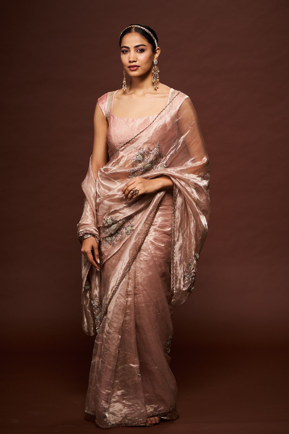 Maya Boota  Tissue Saree Set