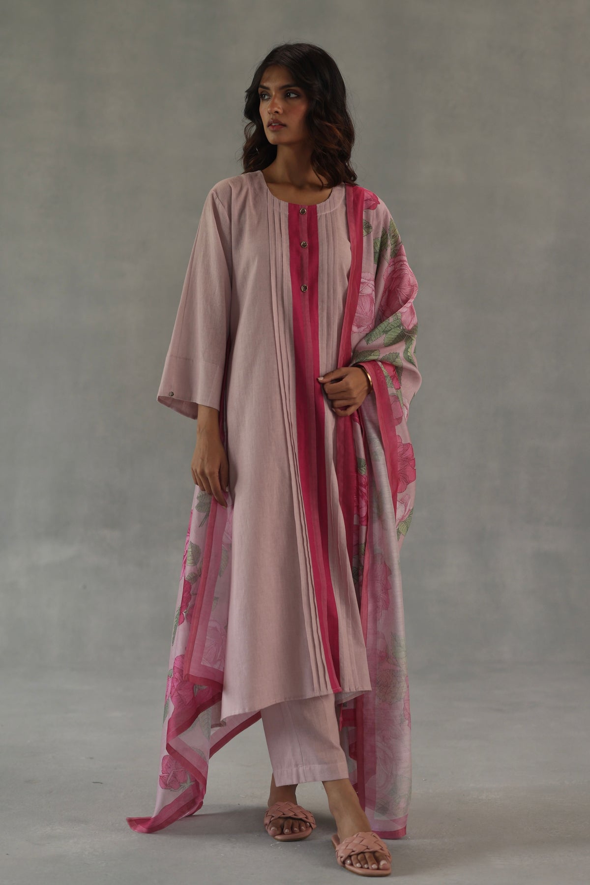 Pink Tuberose Kurta Set