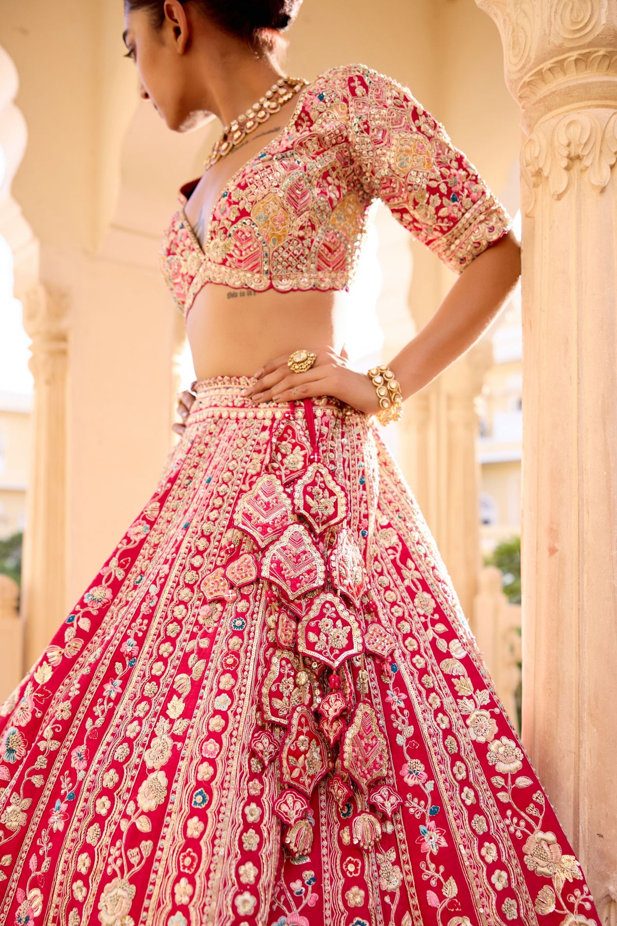 Ruby Bridal Lehenga Set