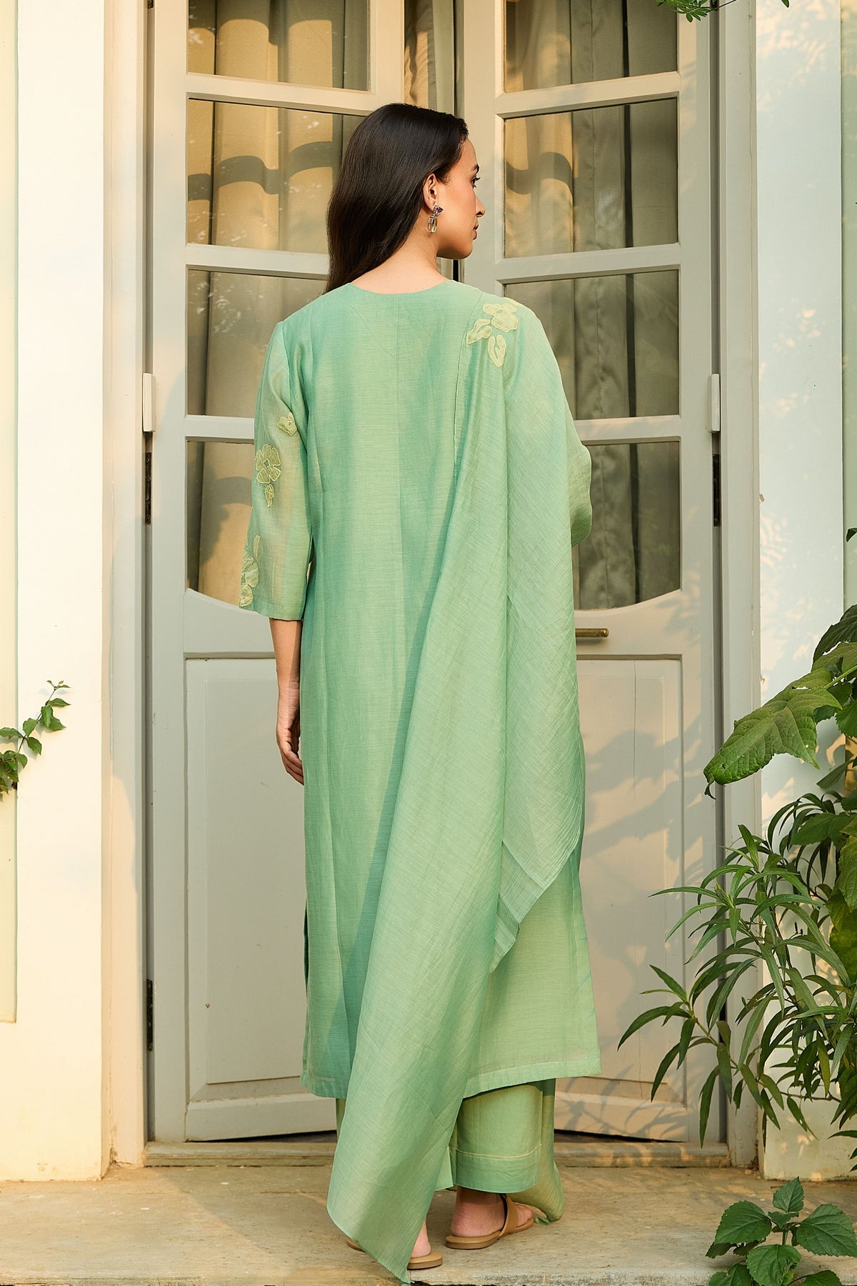 Verdant Applique Kurta Set