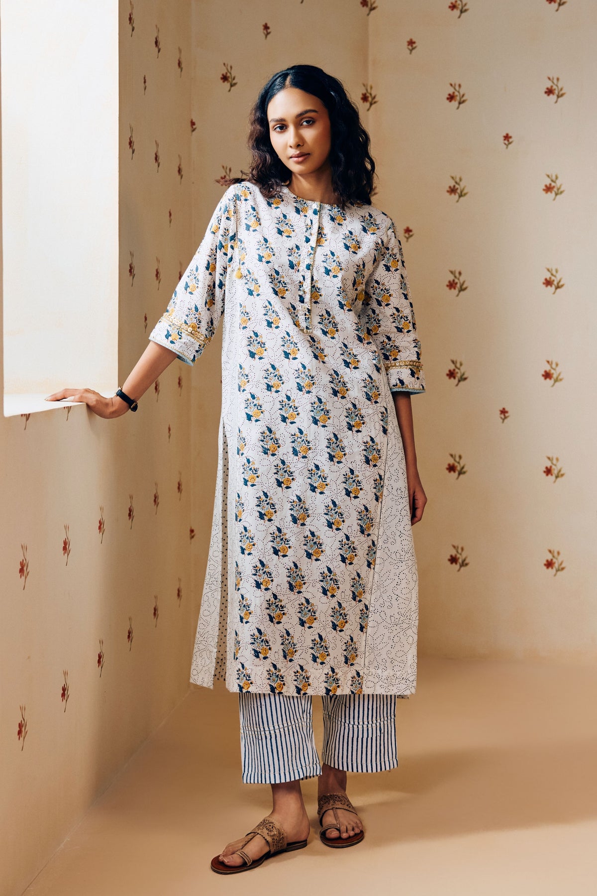 Handwoven Khadi Cotton Kurta Set