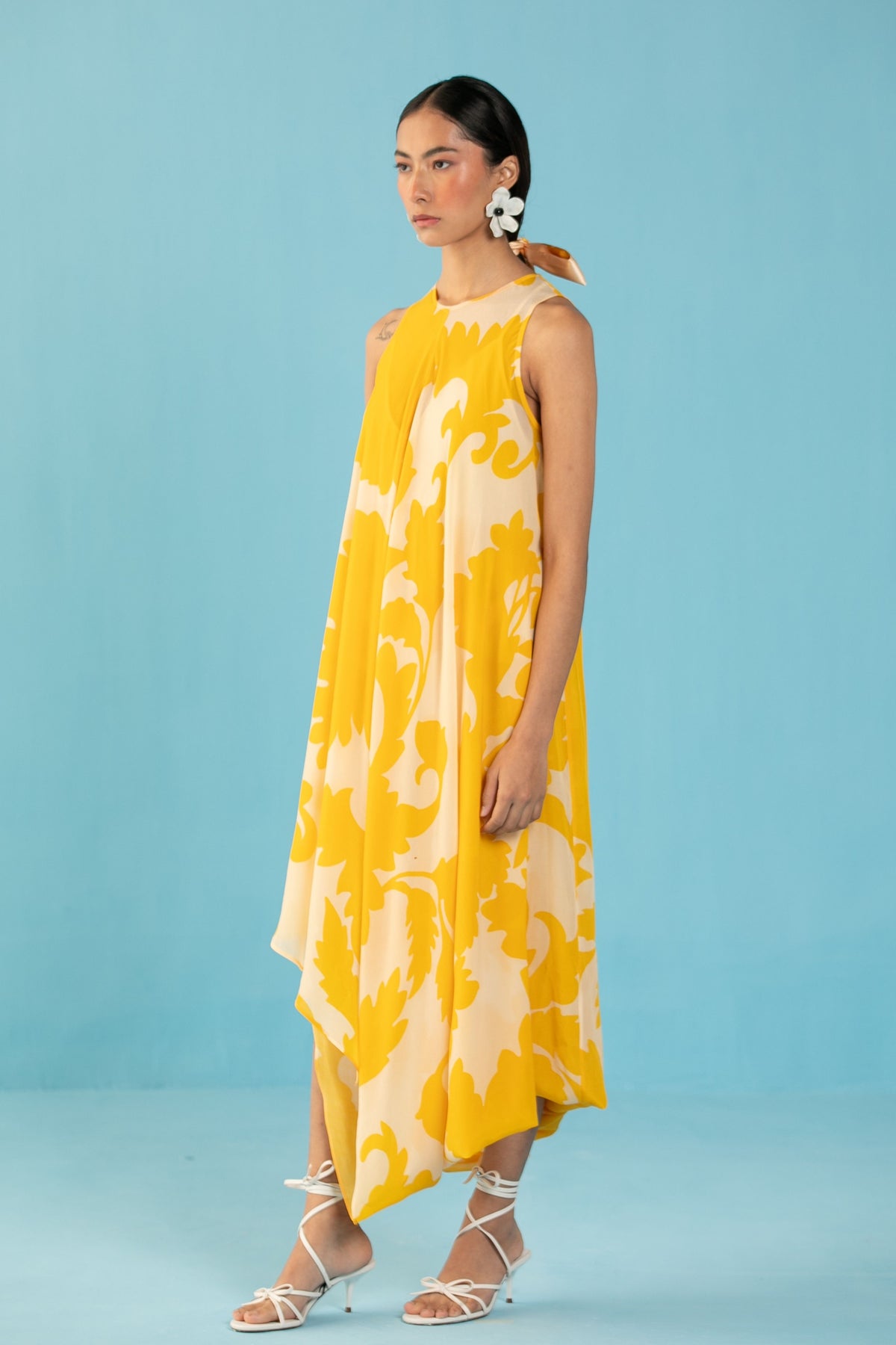 Yellow Kaftan Dress