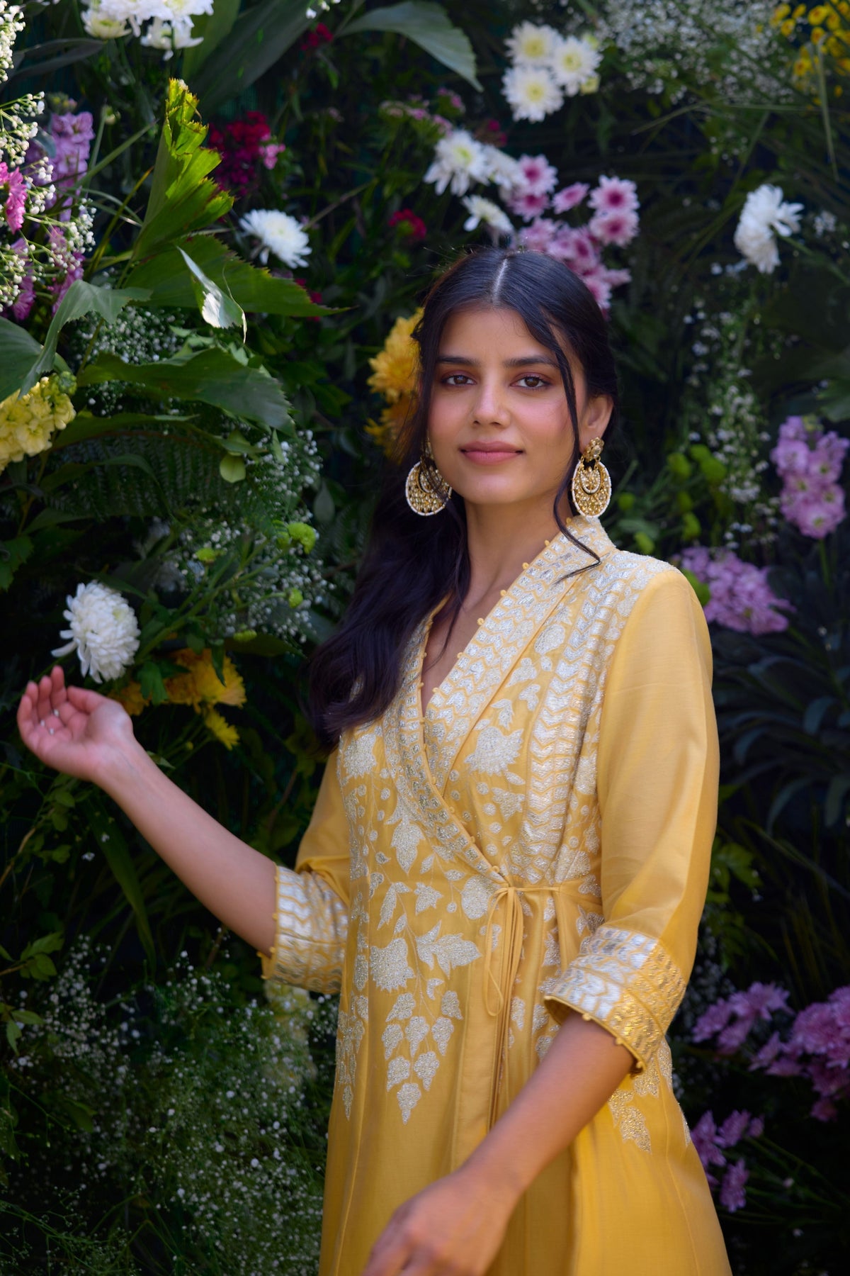 Embroidered Anarkali Set