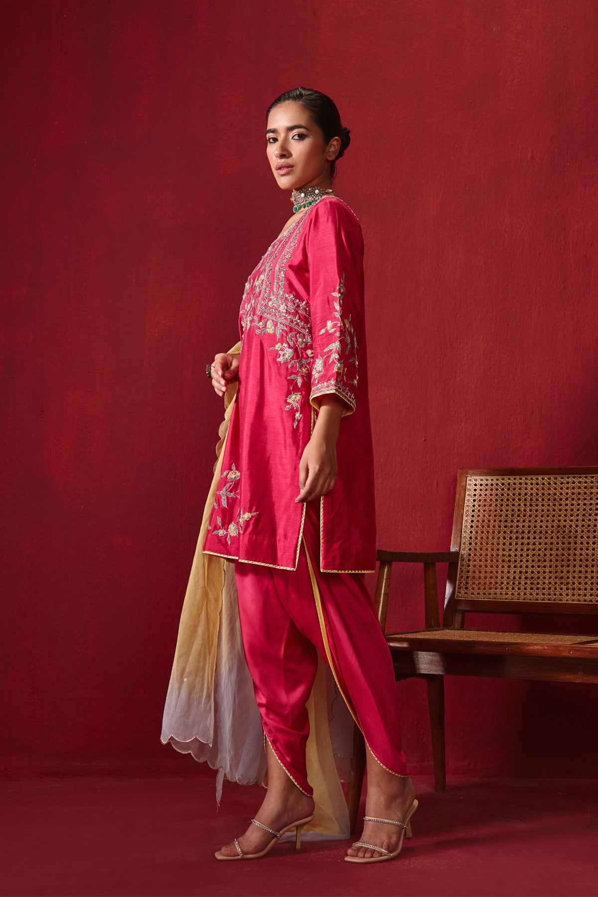 Rani Preet Dhoti Set